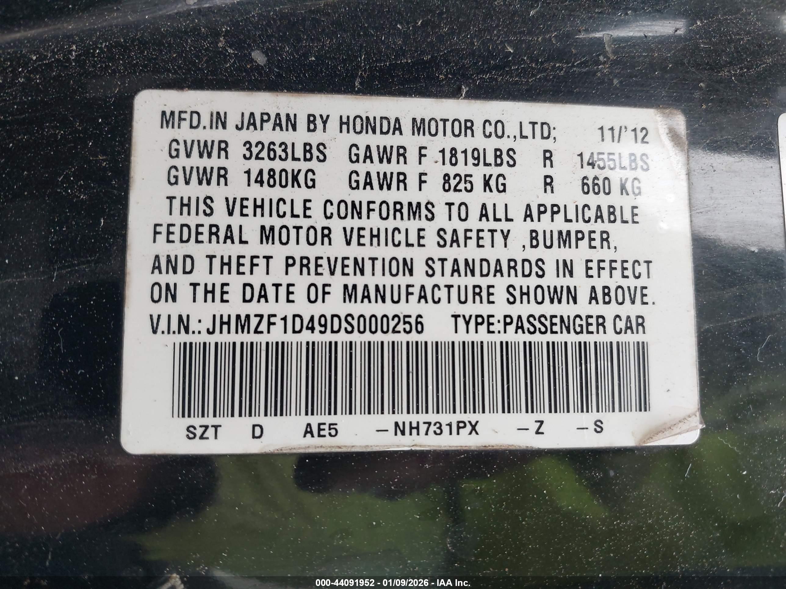 HONDA CR-Z image 9