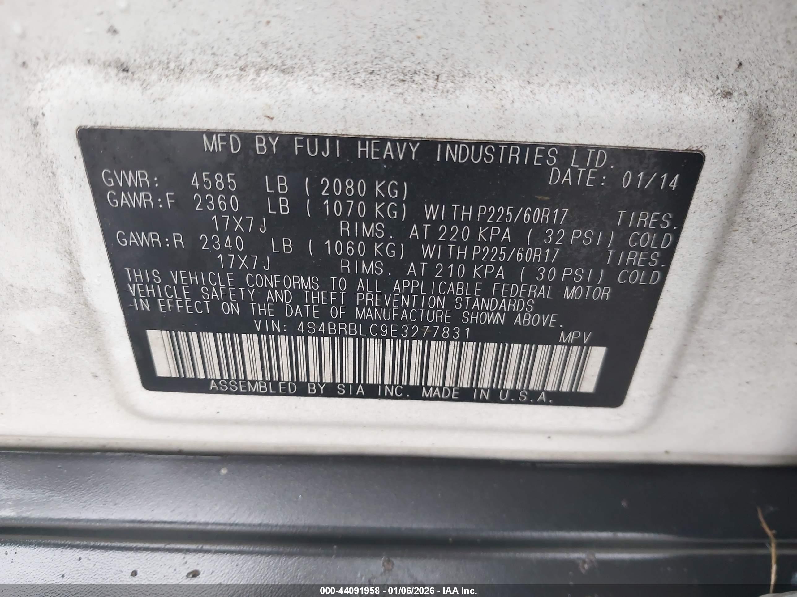 SUBARU OUTBACK image 9