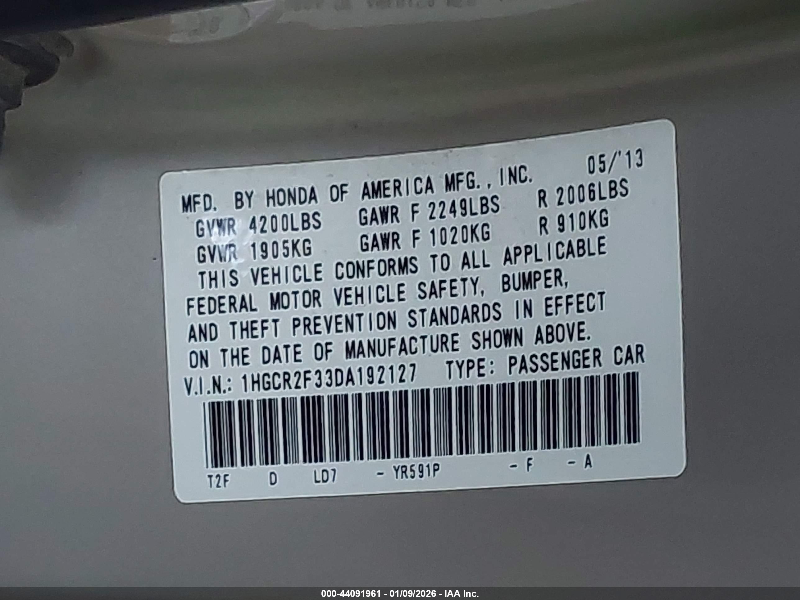 HONDA ACCORD image 9
