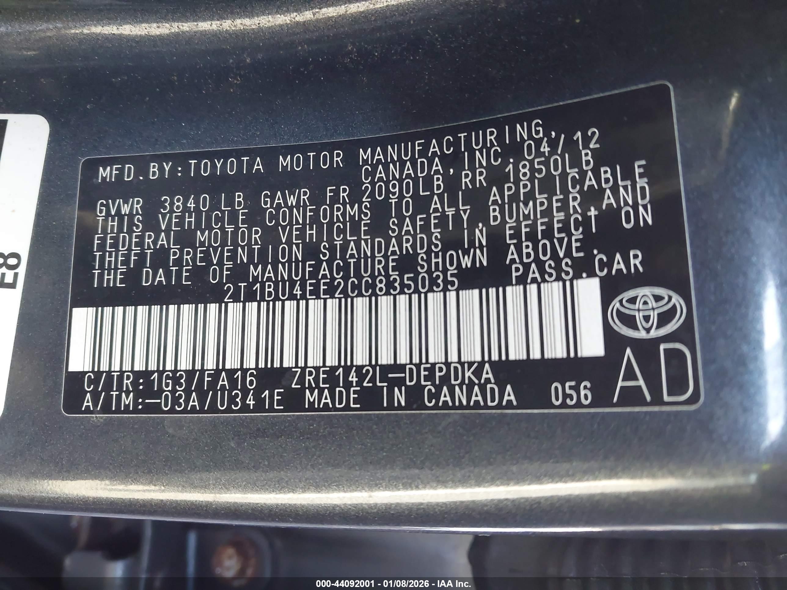TOYOTA COROLLA image 9