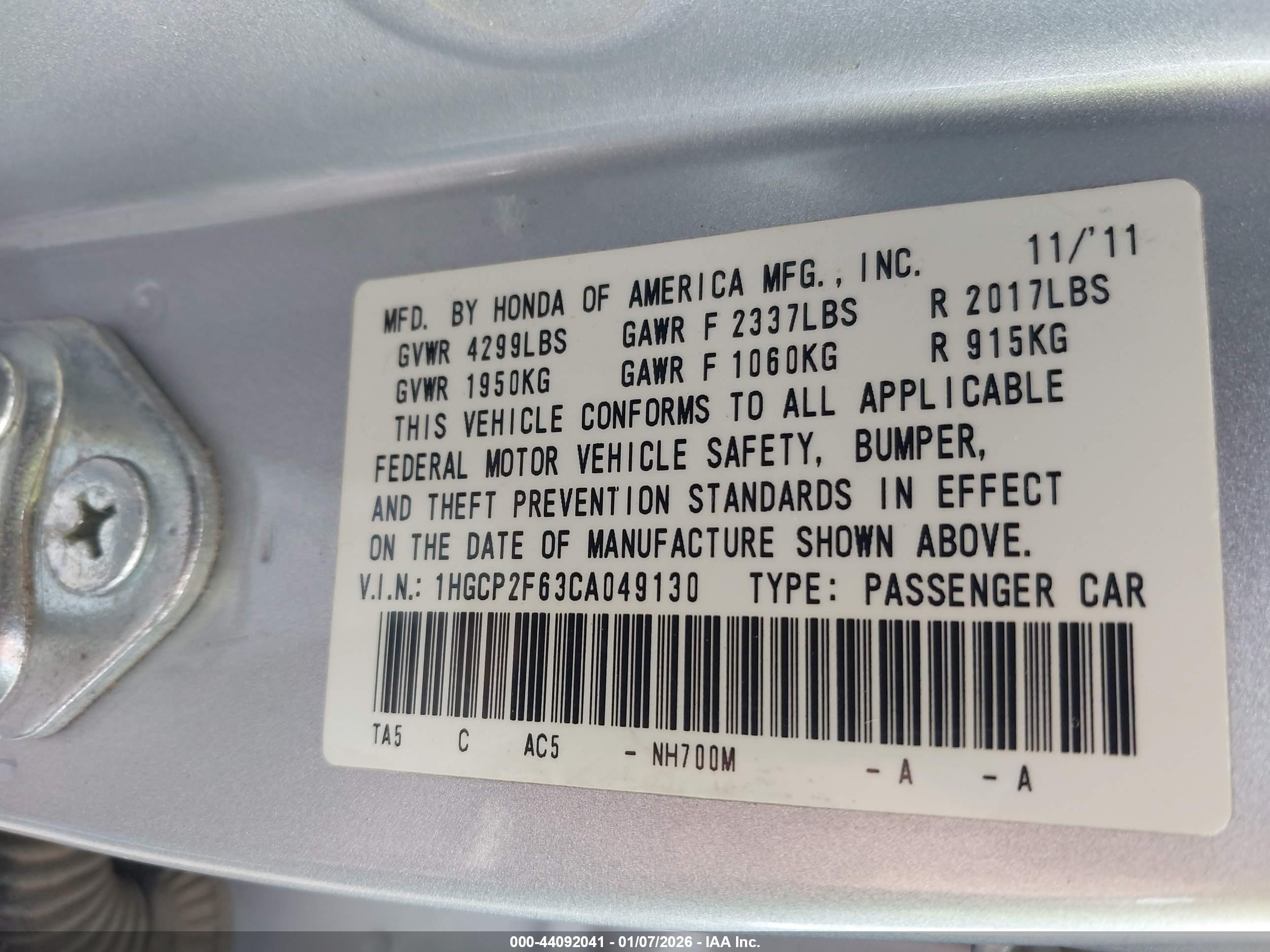 HONDA ACCORD image 9