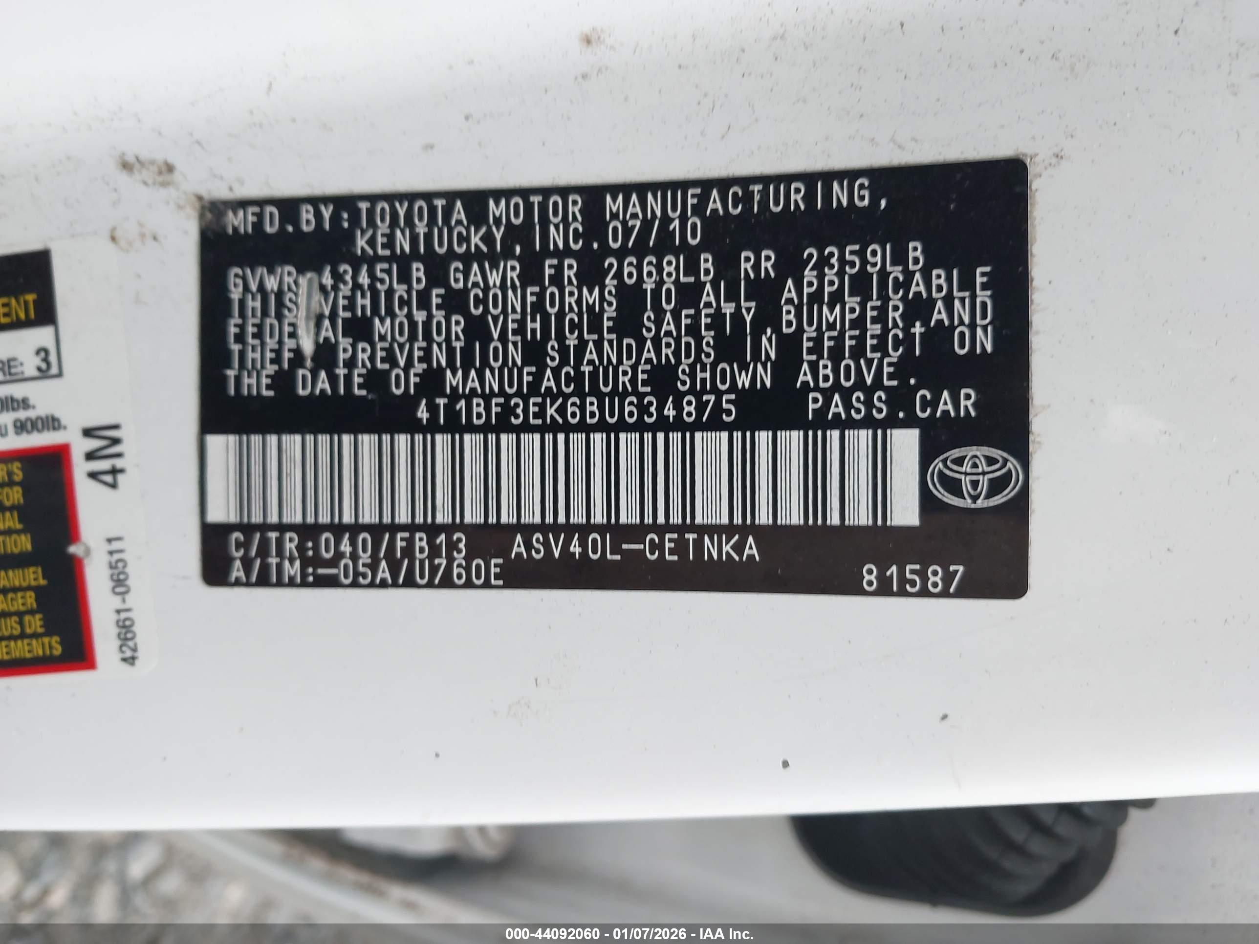 TOYOTA CAMRY image 9