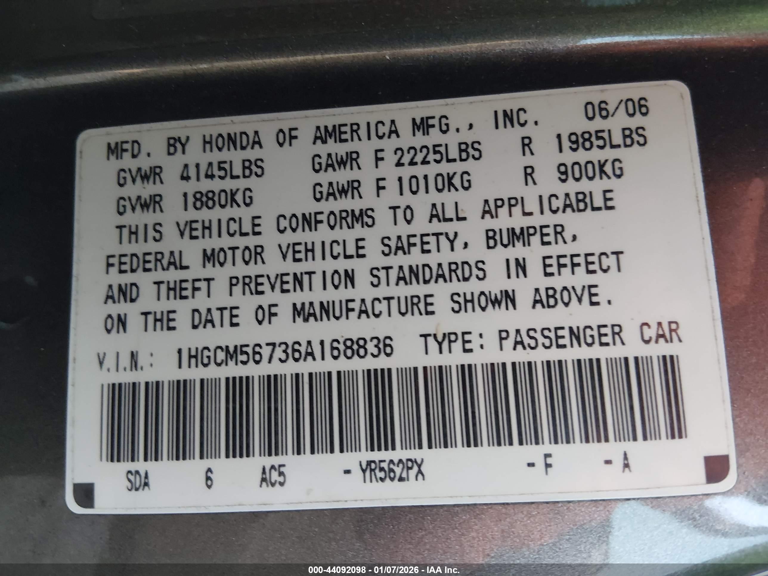 HONDA ACCORD image 9