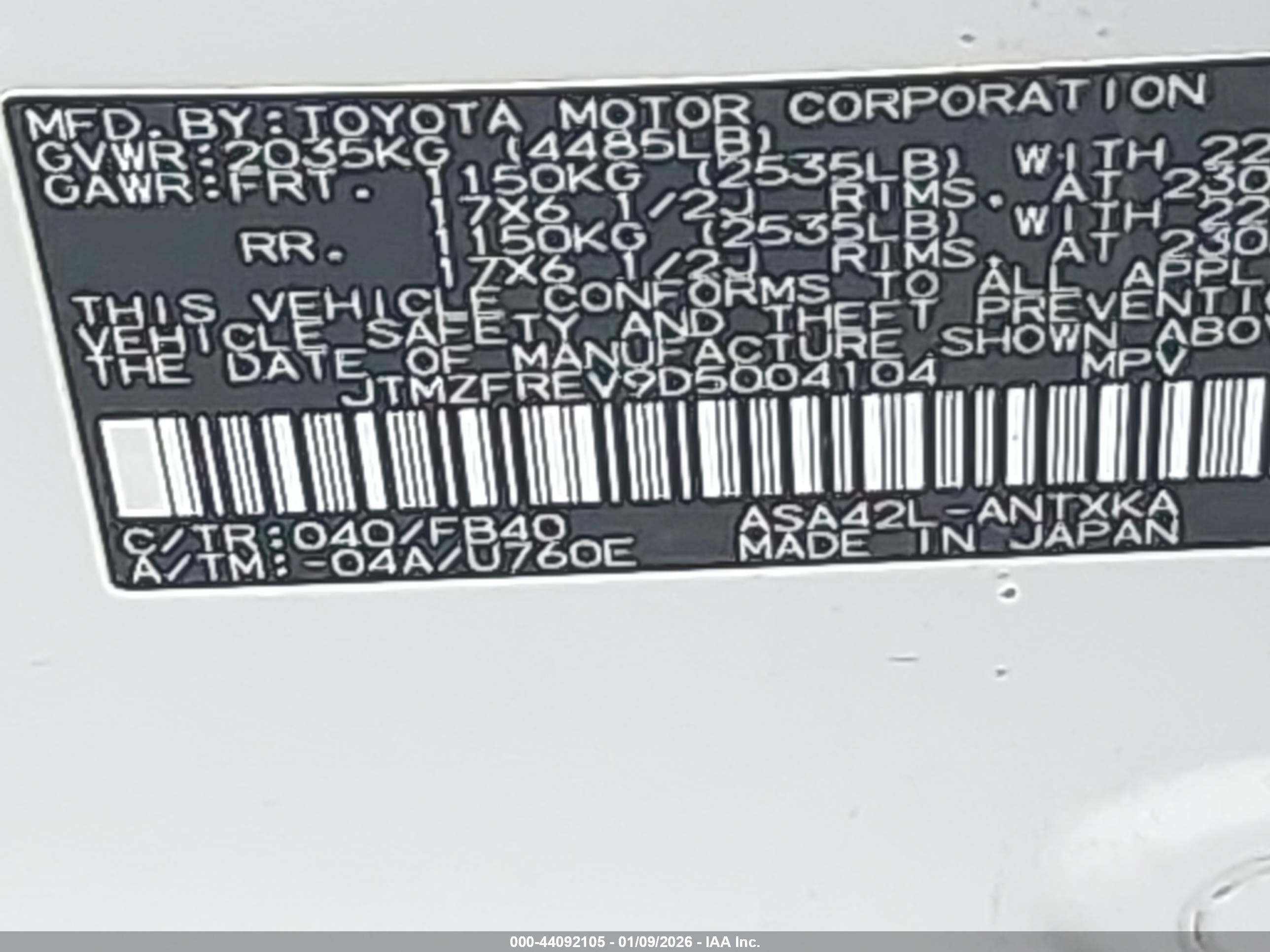 TOYOTA RAV4 image 9