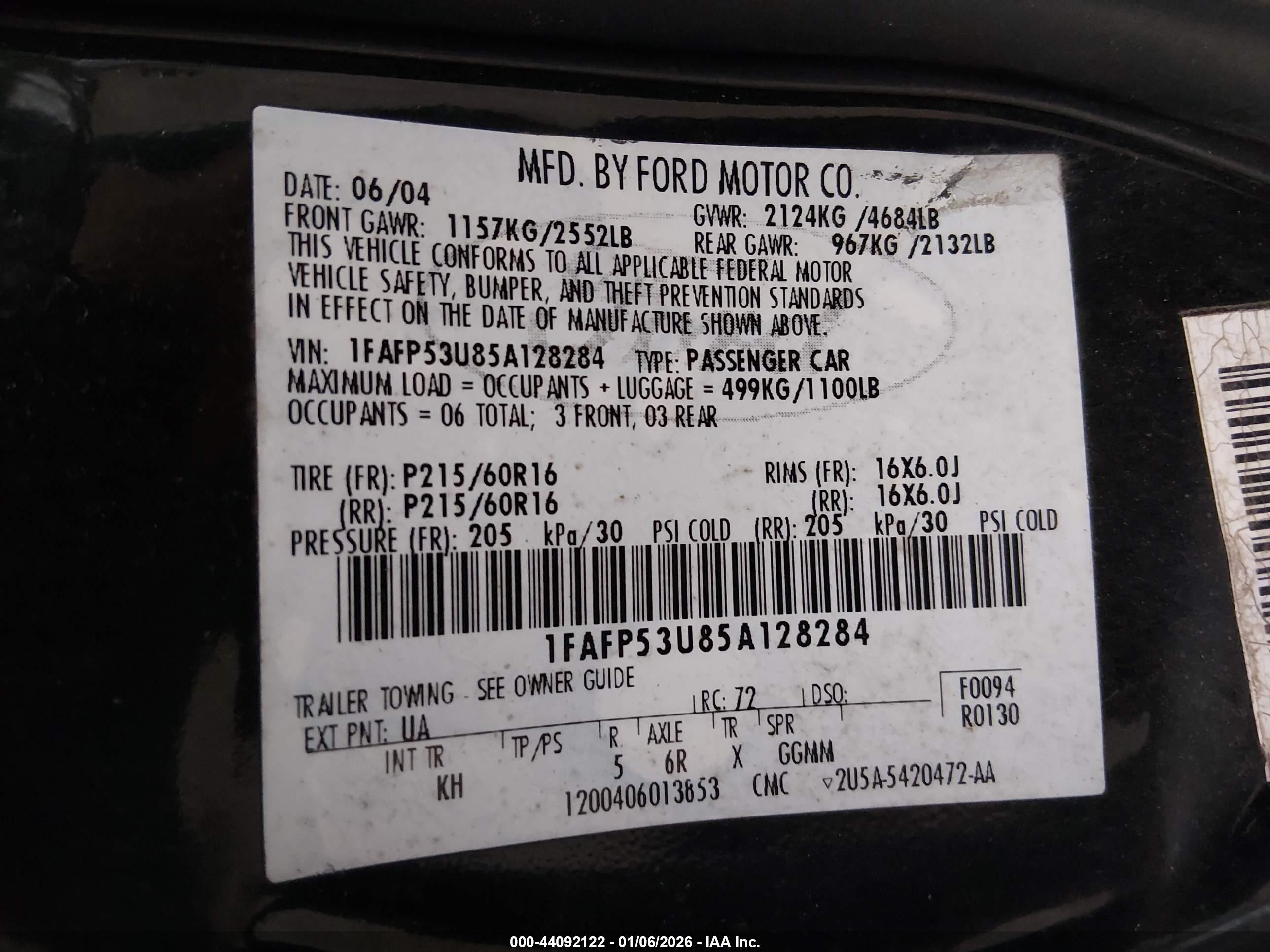 FORD TAURUS image 9