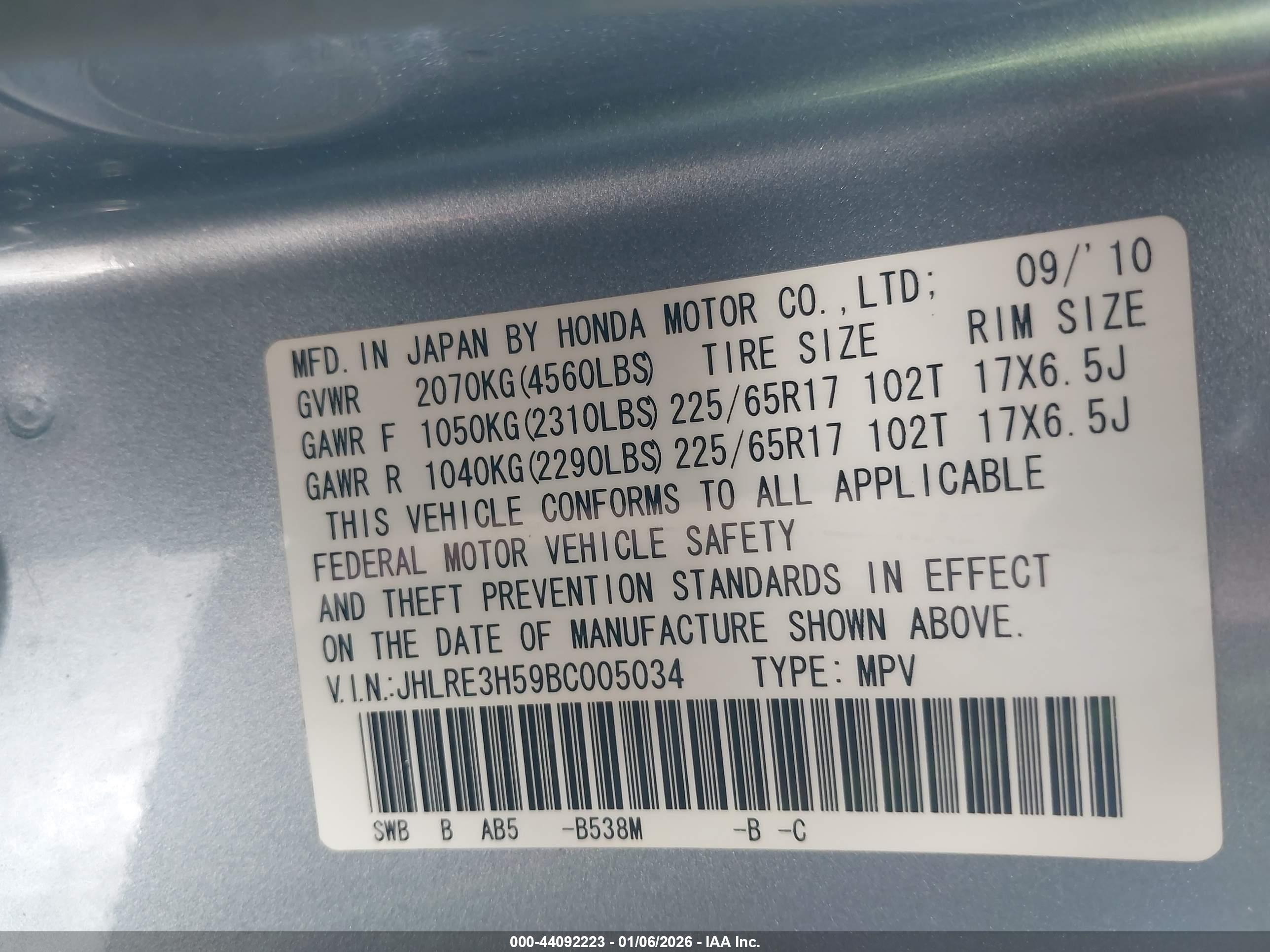 HONDA CR-V image 9