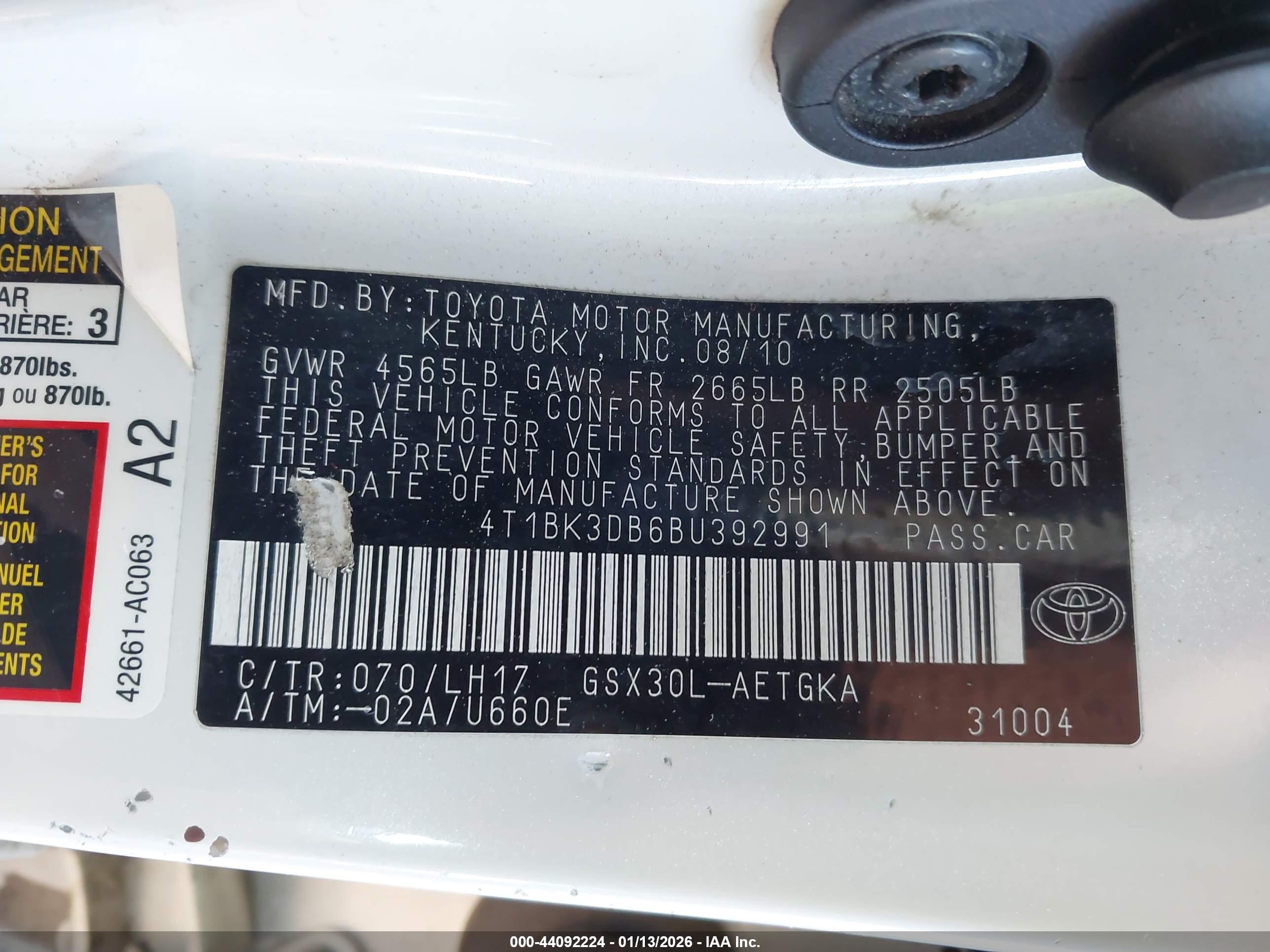 TOYOTA AVALON image 9