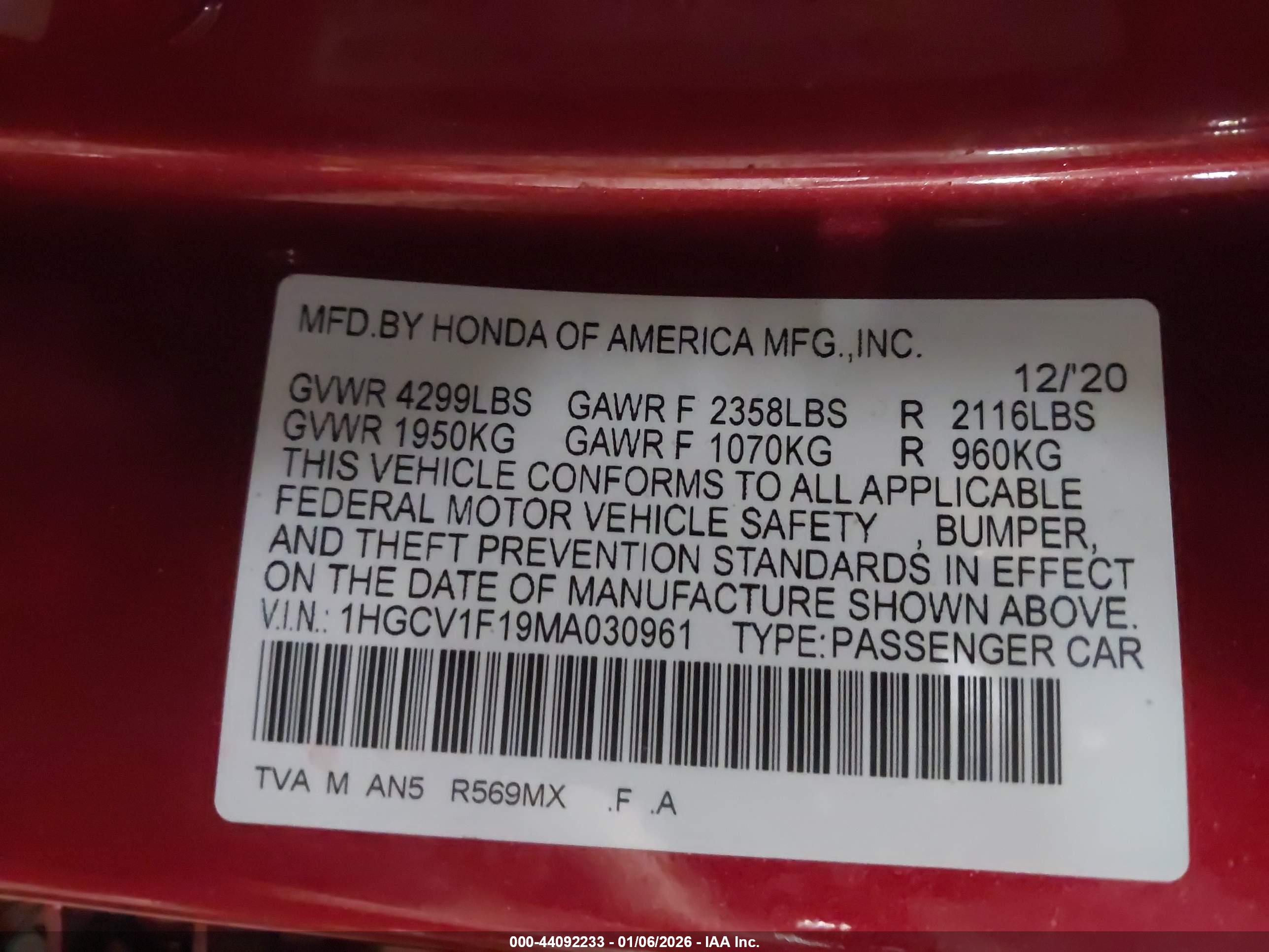 HONDA ACCORD image 9