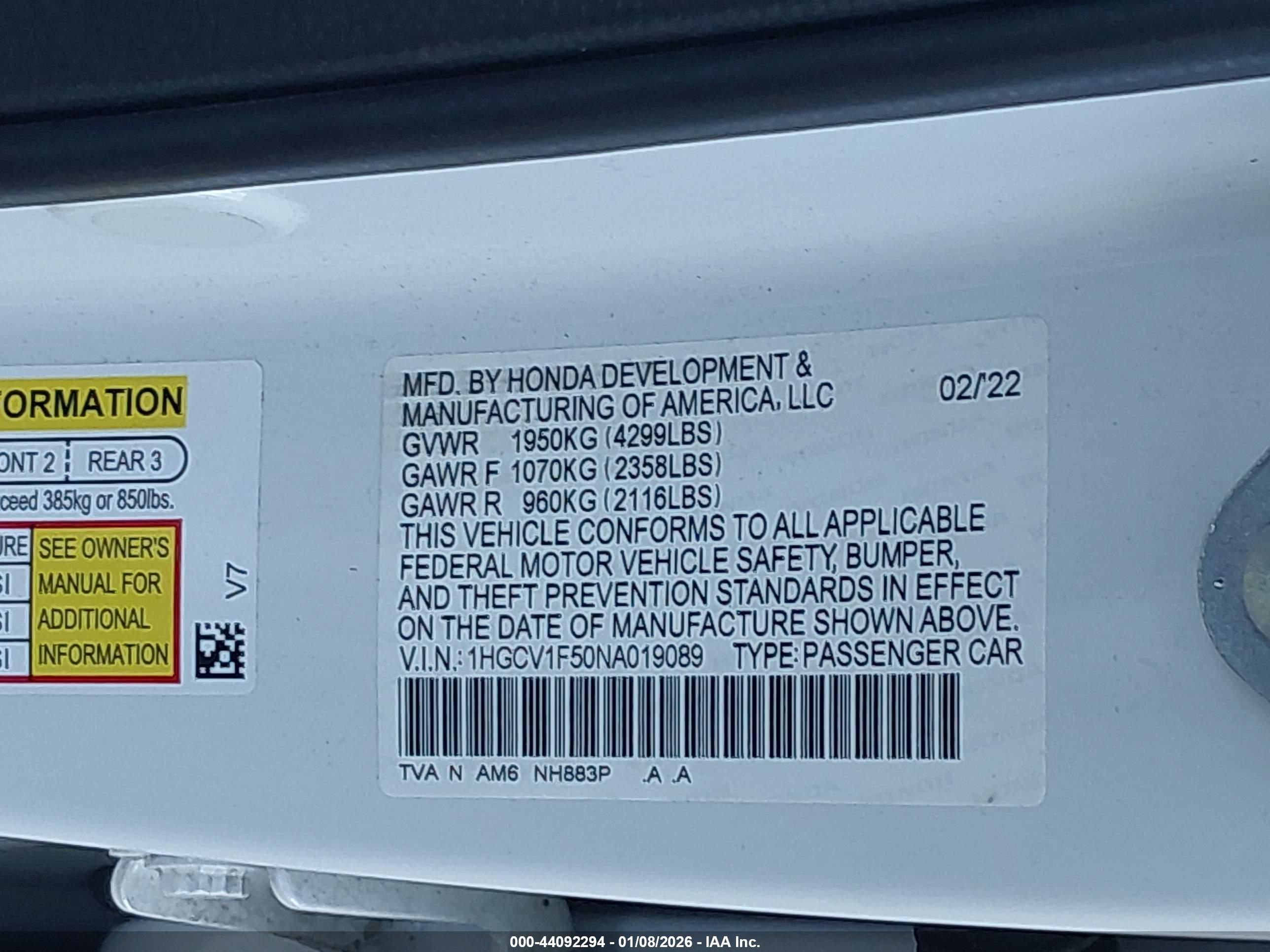 HONDA ACCORD image 9