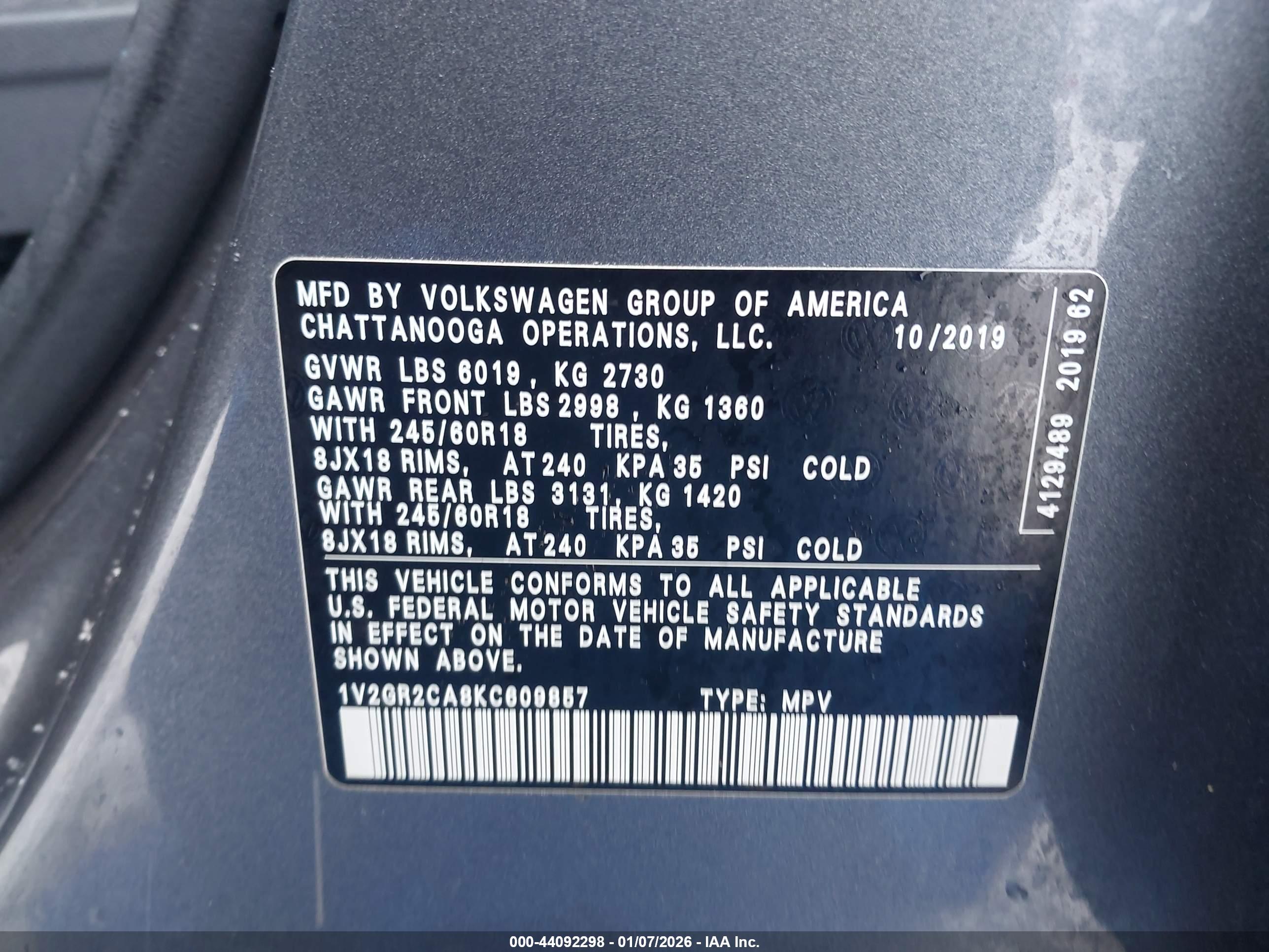 VOLKSWAGEN ATLAS image 9