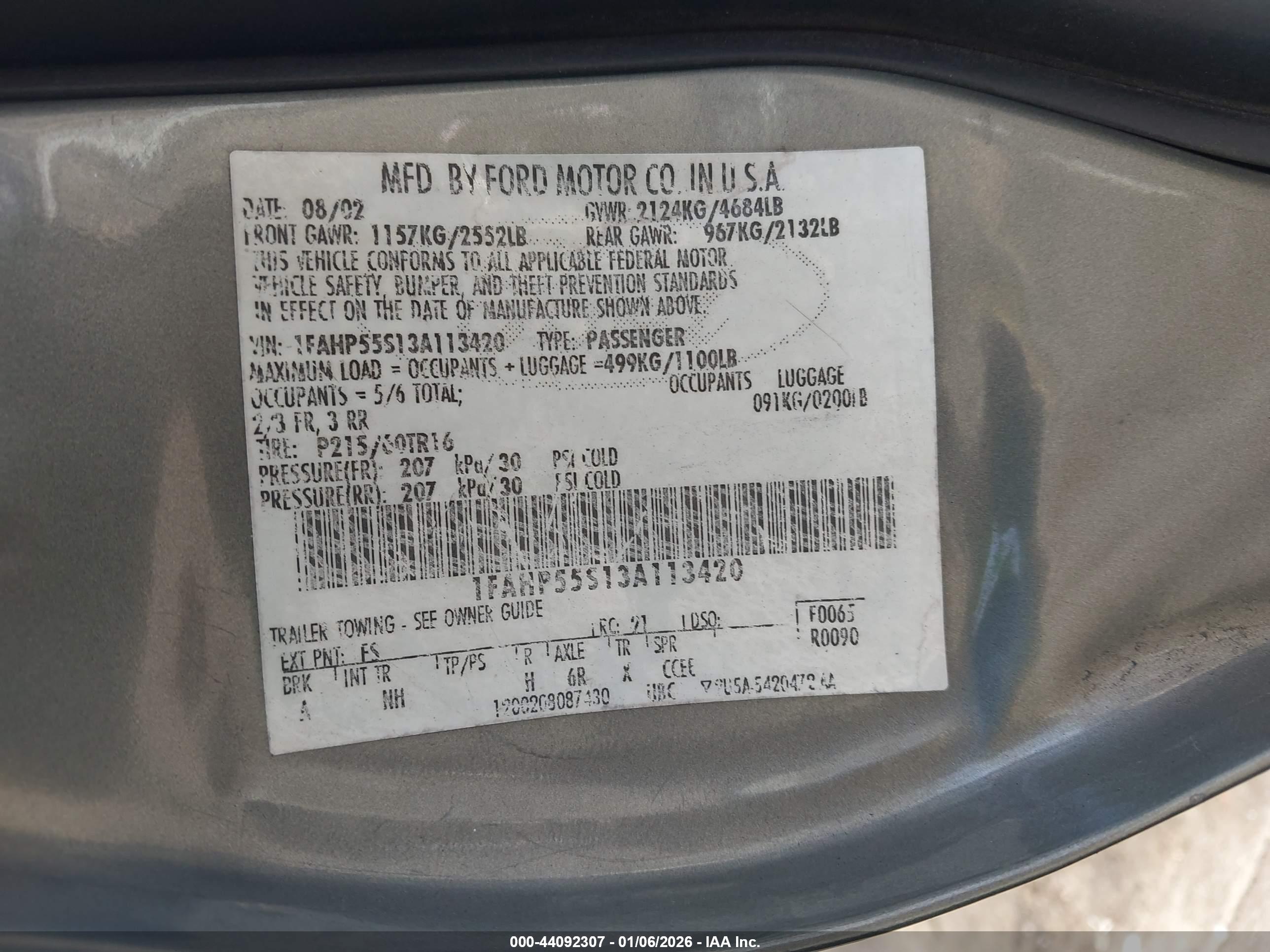 FORD TAURUS image 9