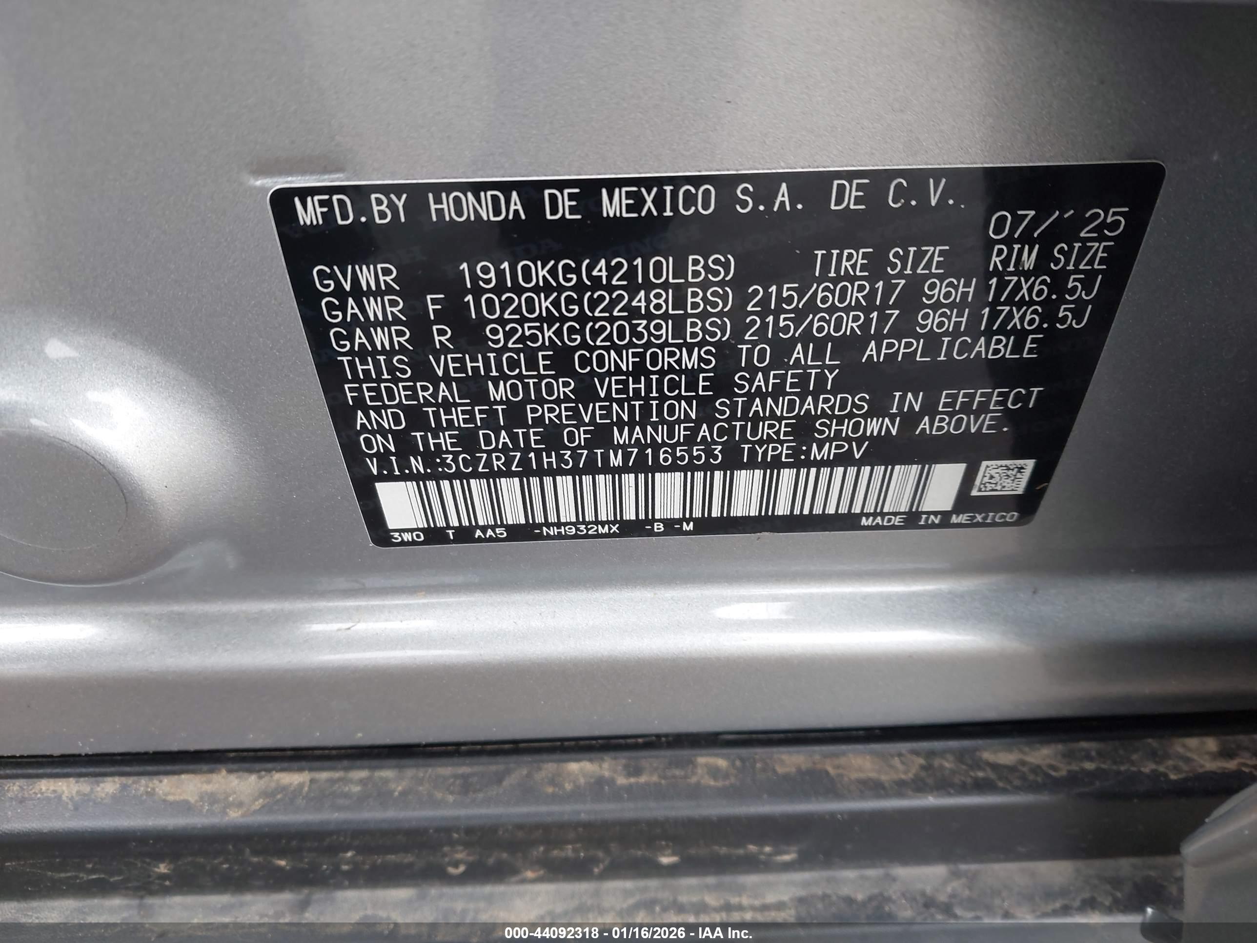 HONDA HR-V image 9