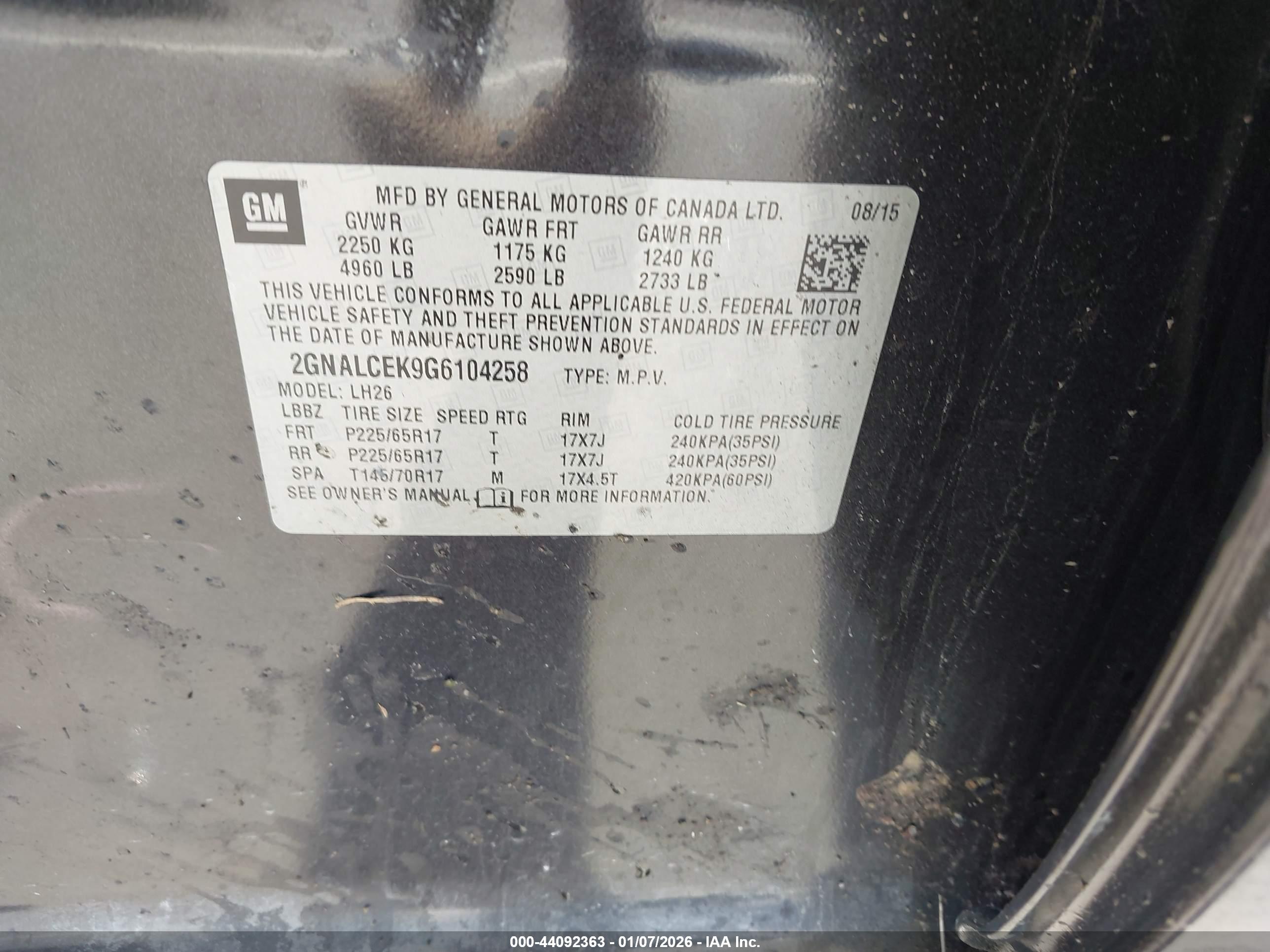 CHEVROLET EQUINOX image 9