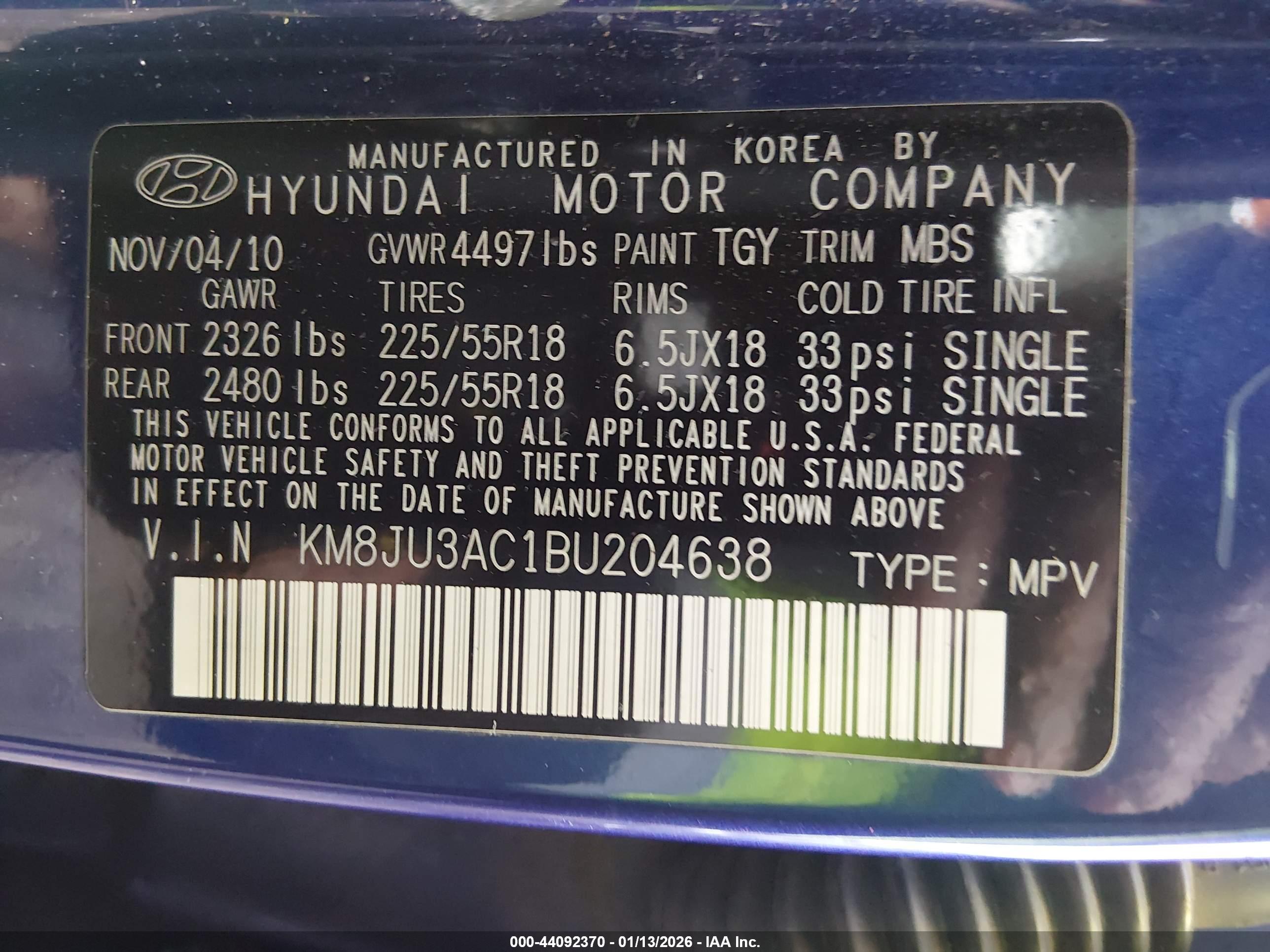 HYUNDAI TUCSON image 9
