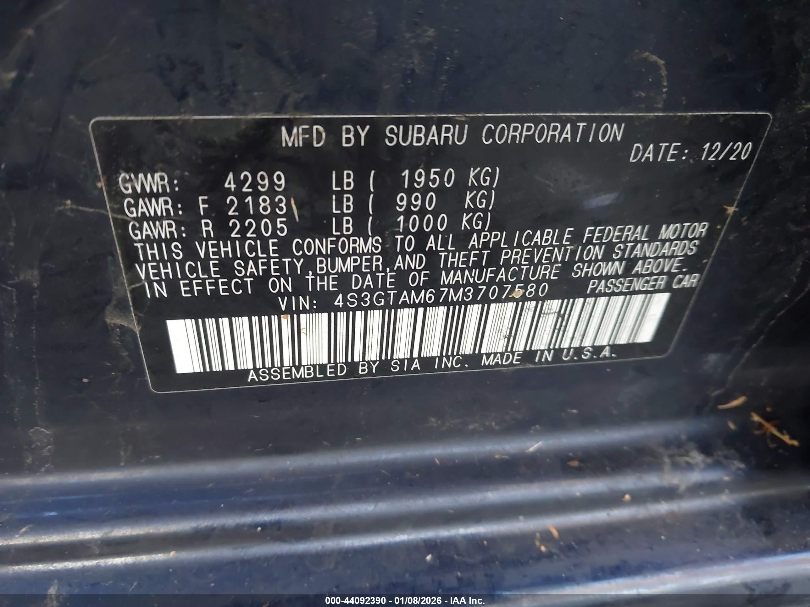 SUBARU IMPREZA image 9