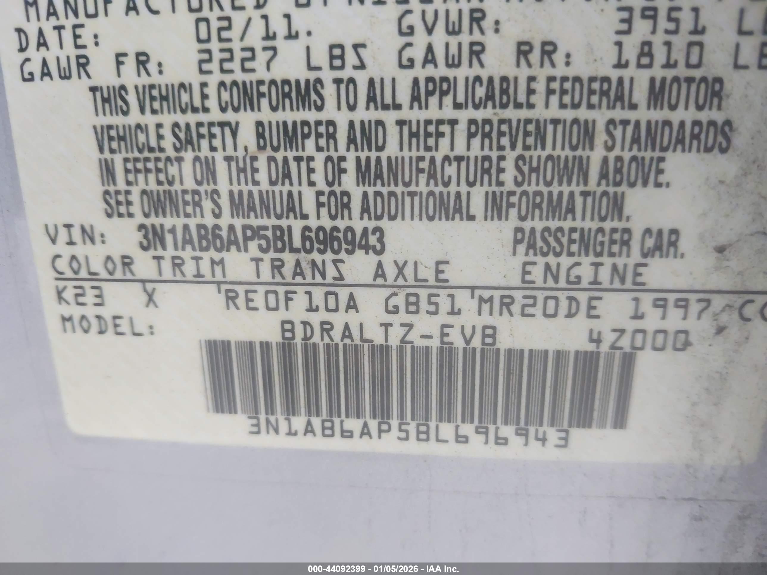 NISSAN SENTRA image 9