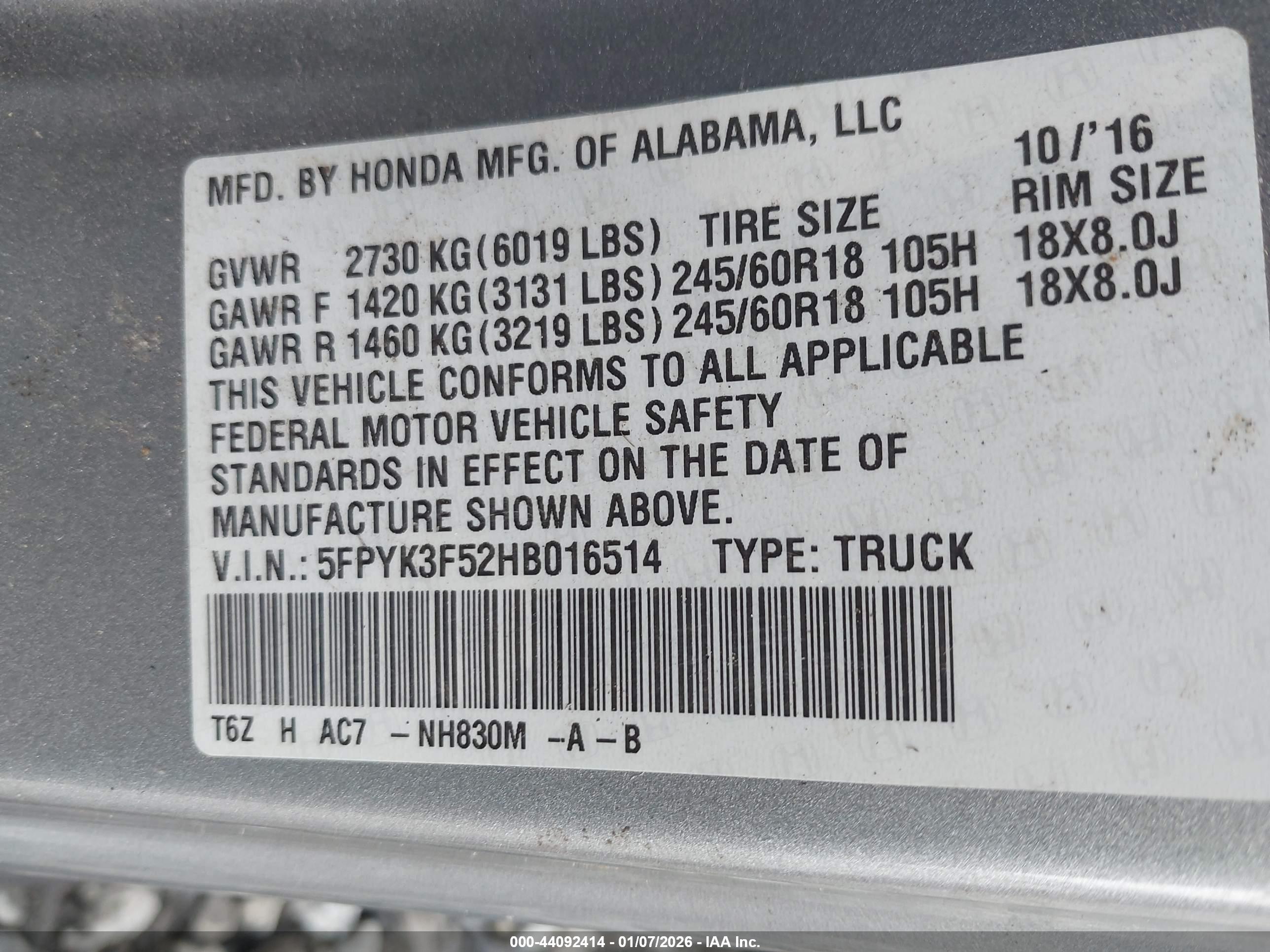 HONDA RIDGELINE image 9