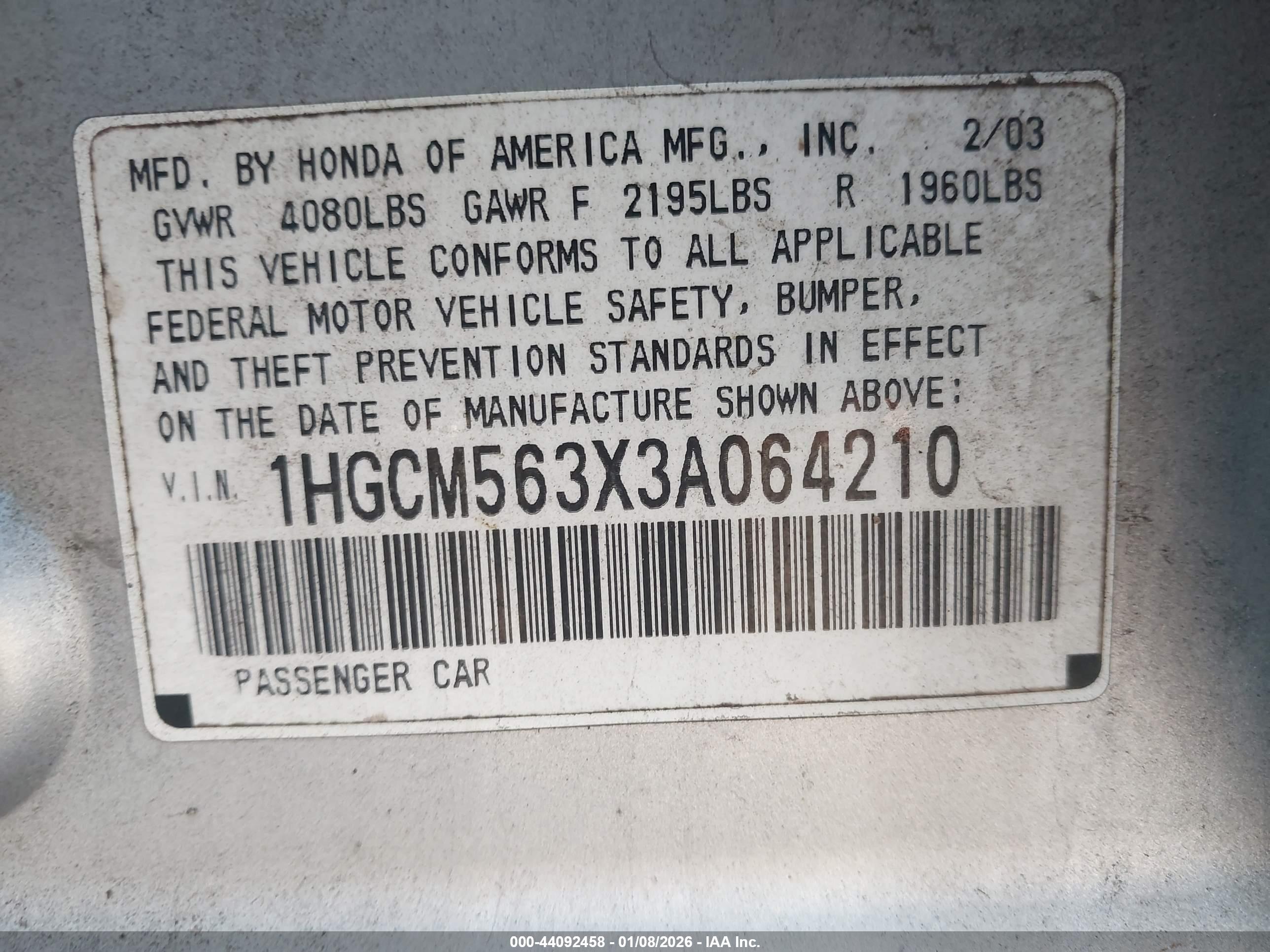 HONDA ACCORD image 9