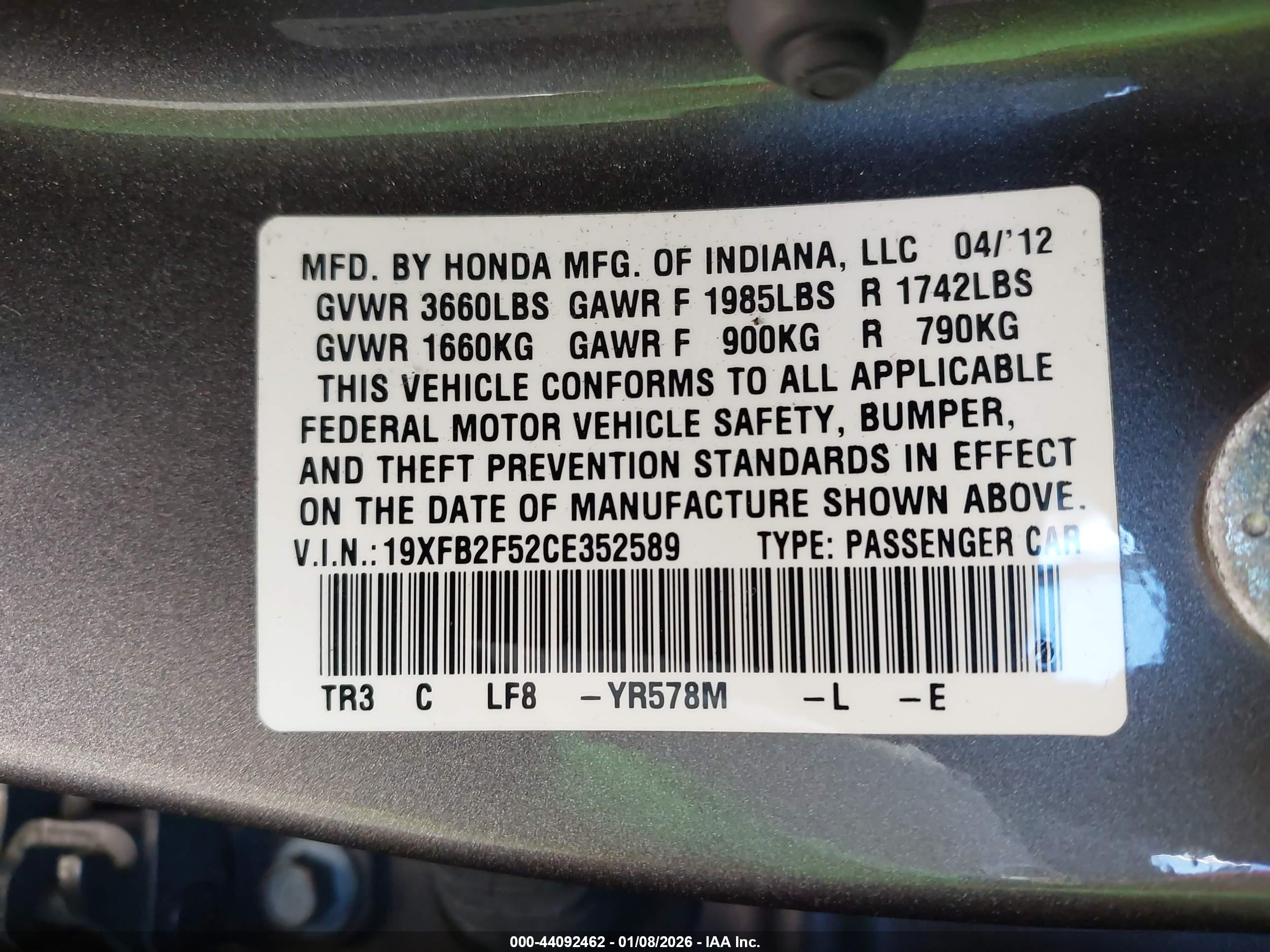 HONDA CIVIC image 9