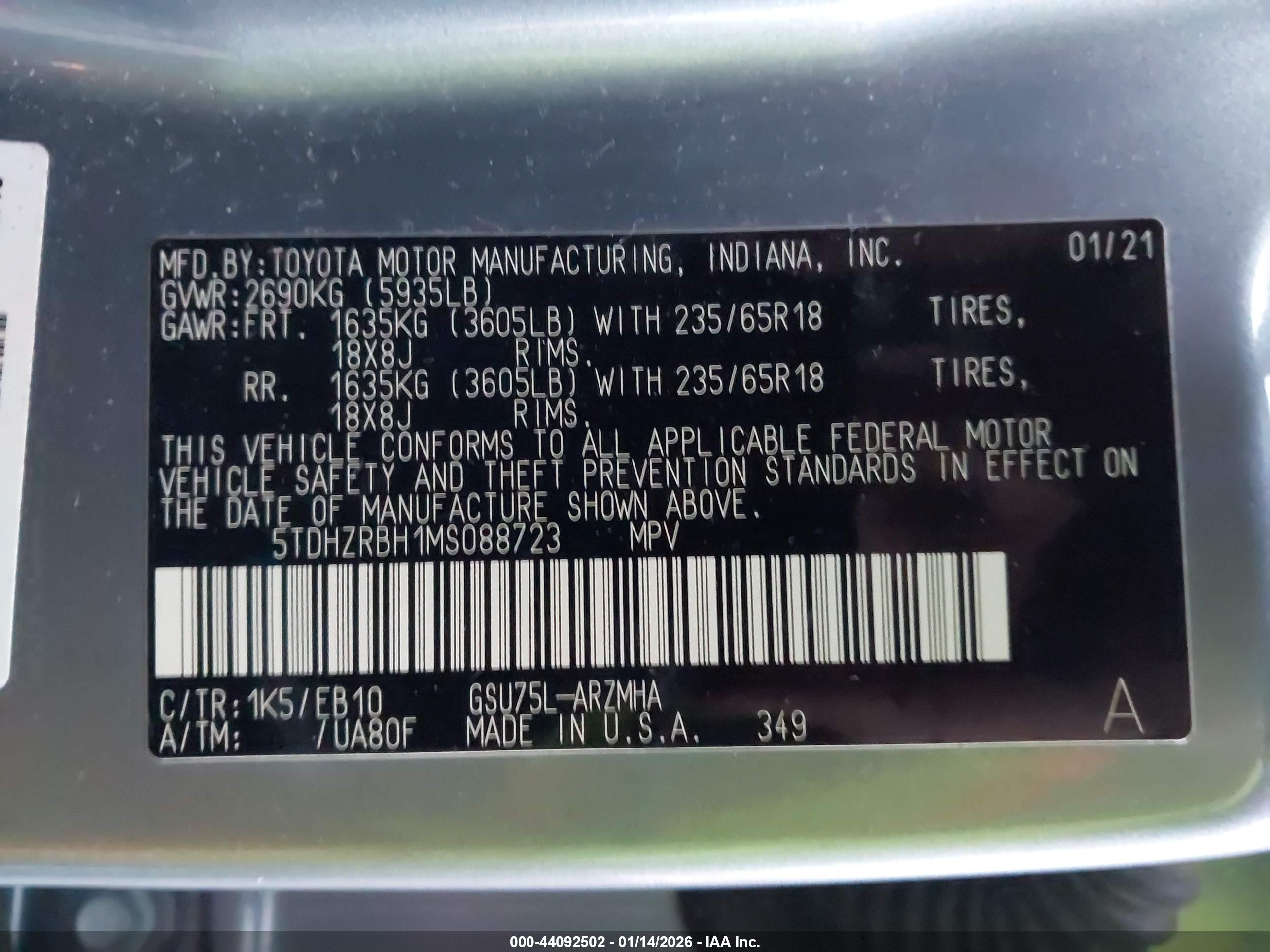 TOYOTA HIGHLANDER image 9