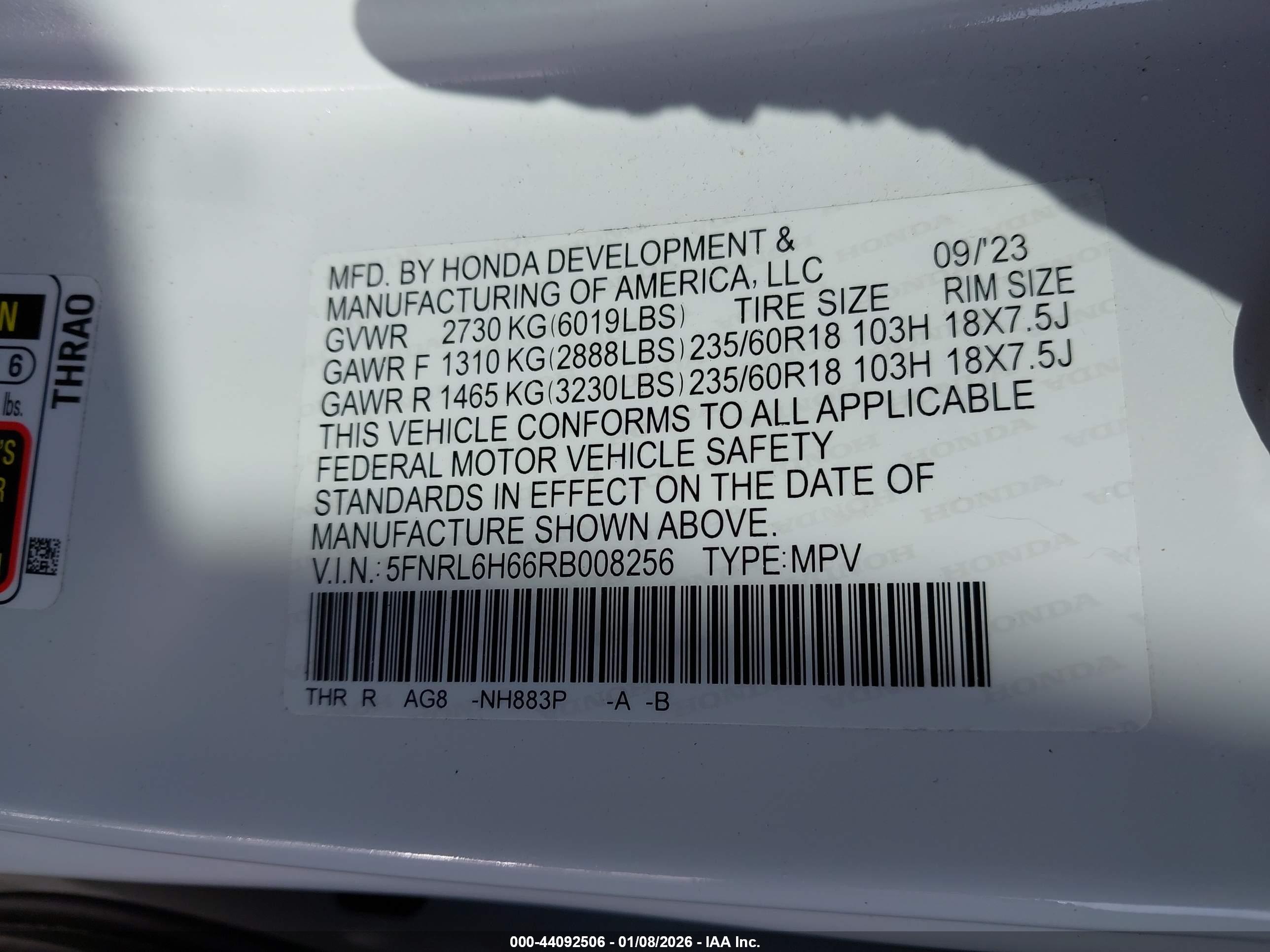 HONDA ODYSSEY image 9