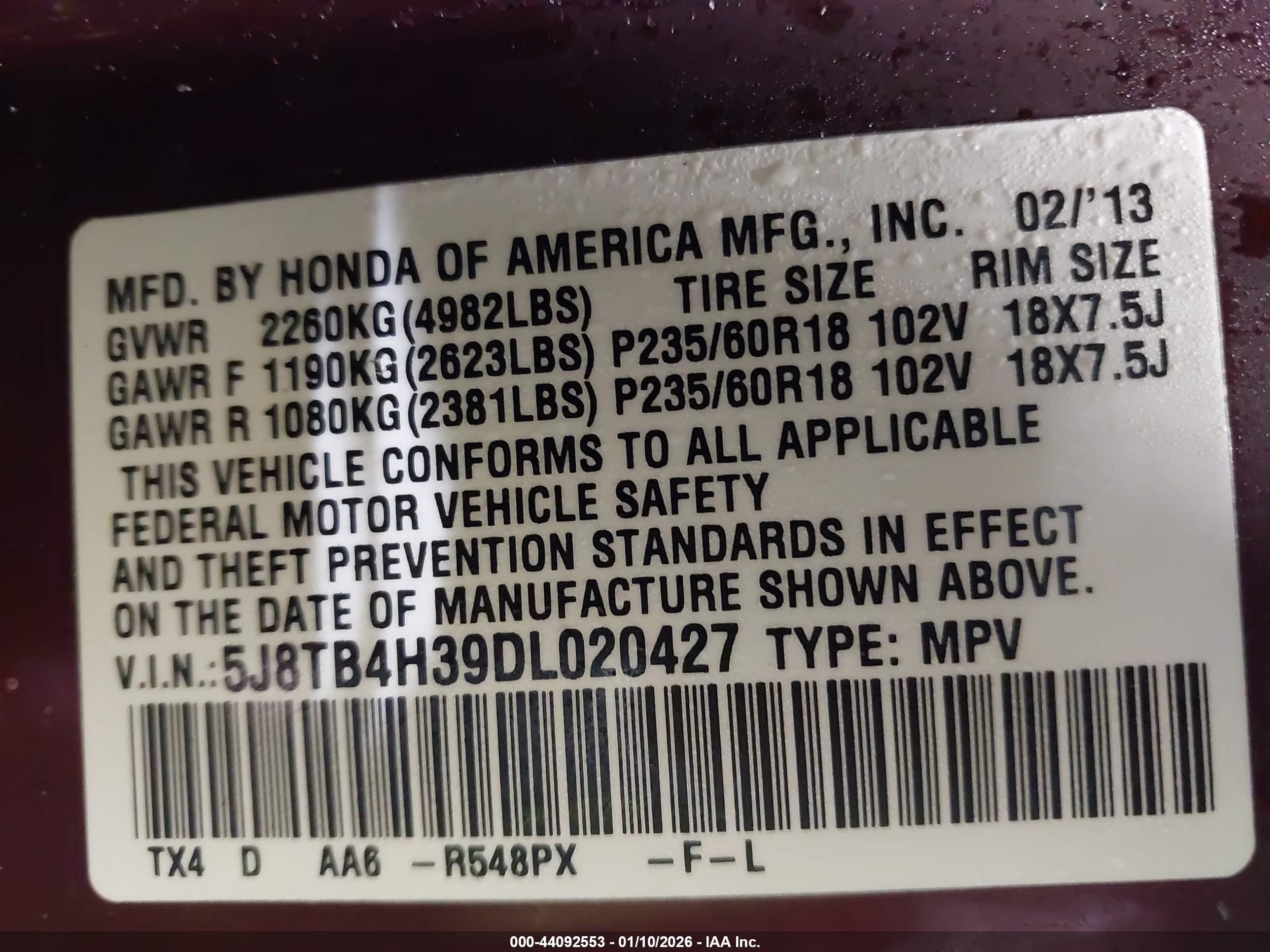 ACURA RDX image 9