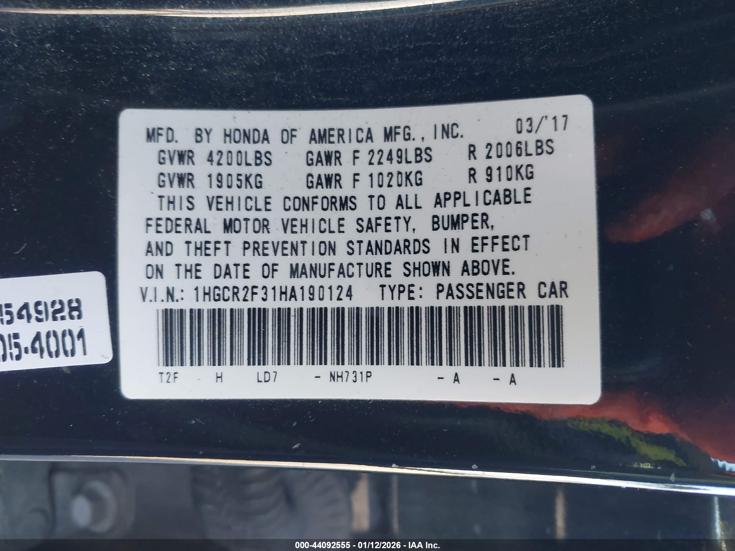 HONDA ACCORD image 9