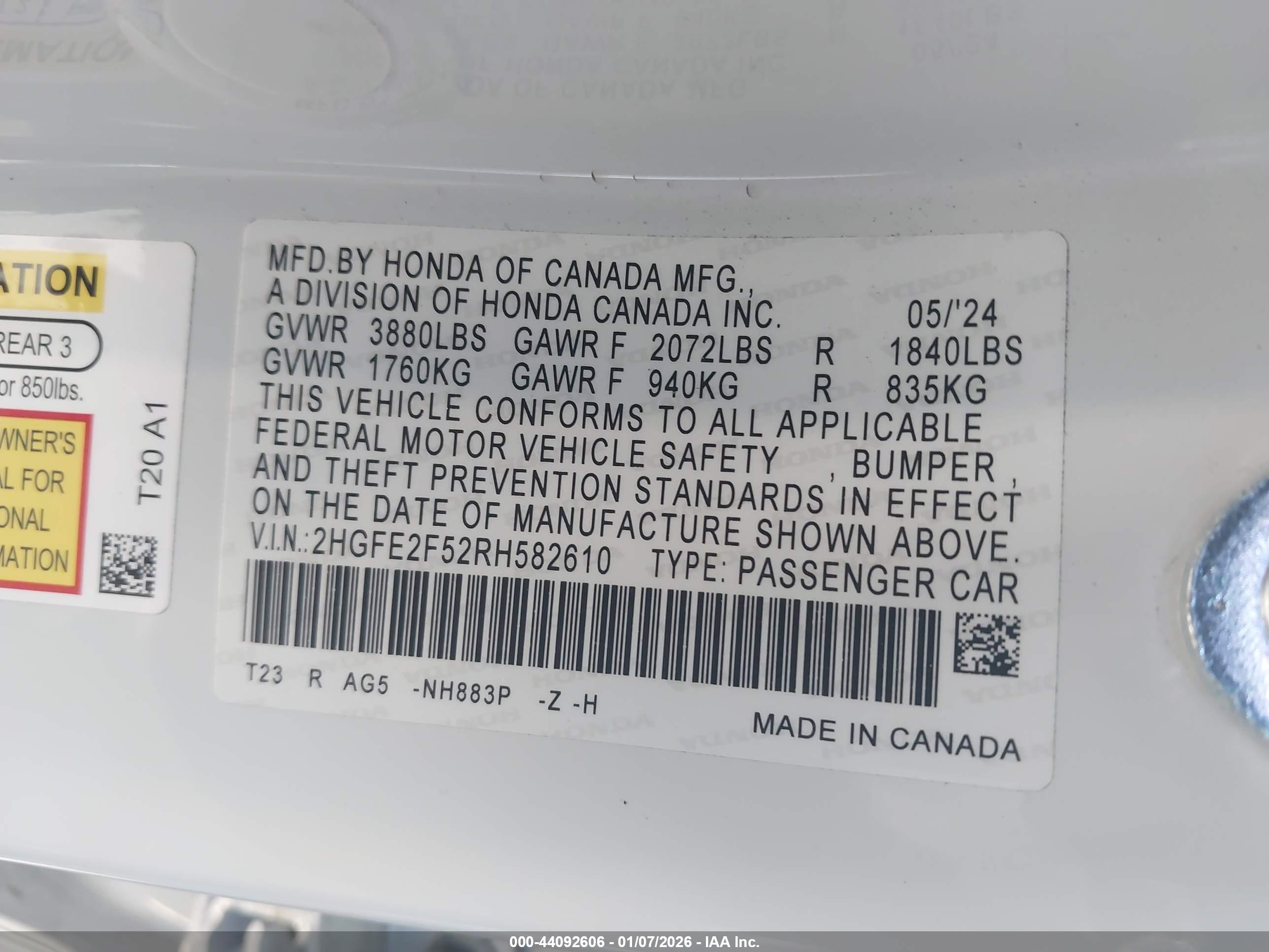 HONDA CIVIC image 9