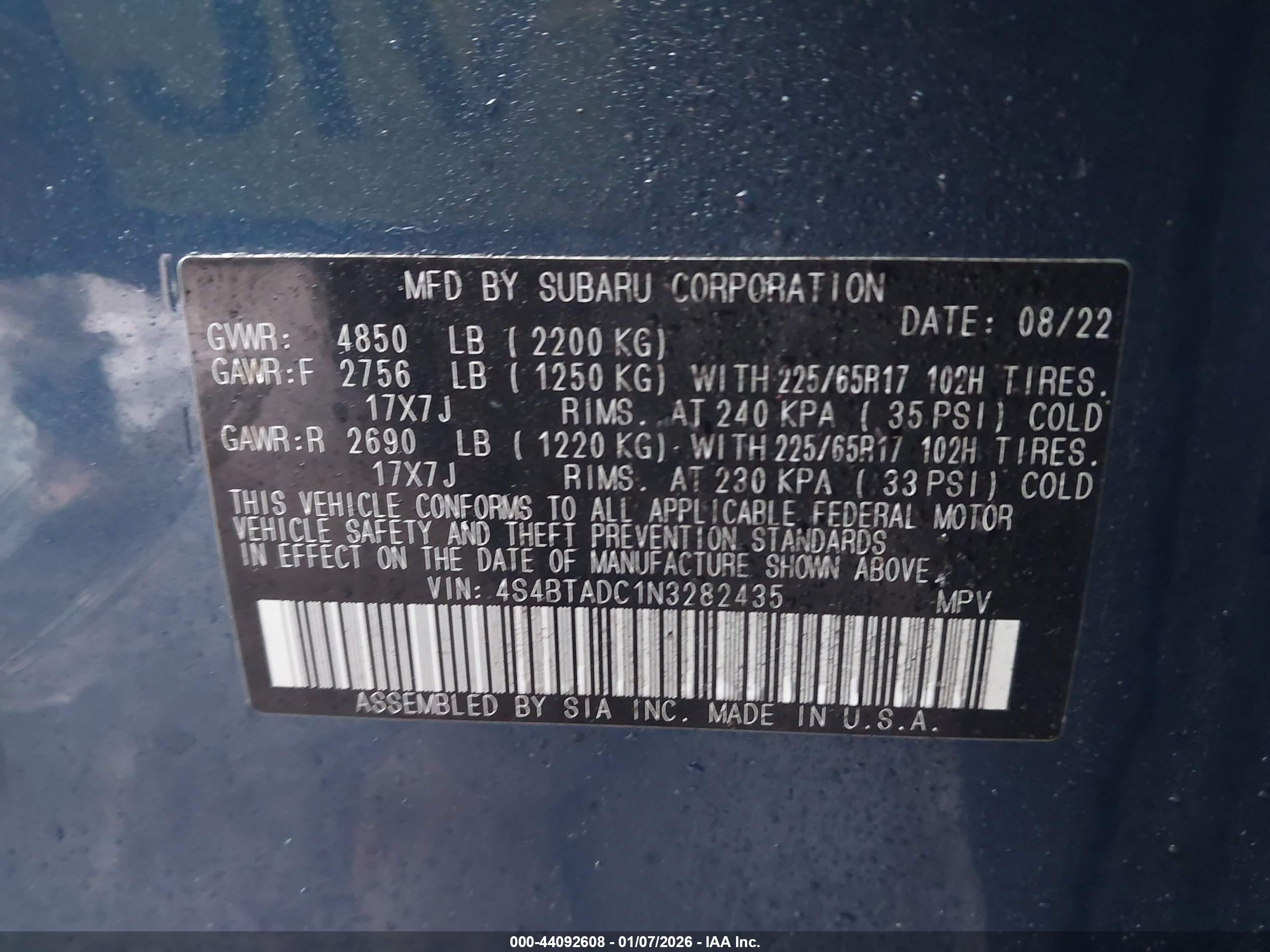 SUBARU OUTBACK image 9