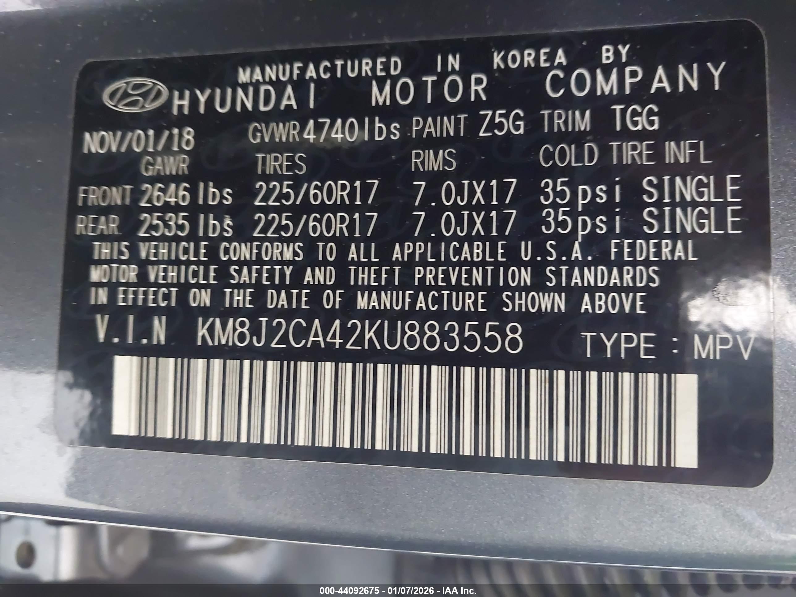 HYUNDAI TUCSON image 9