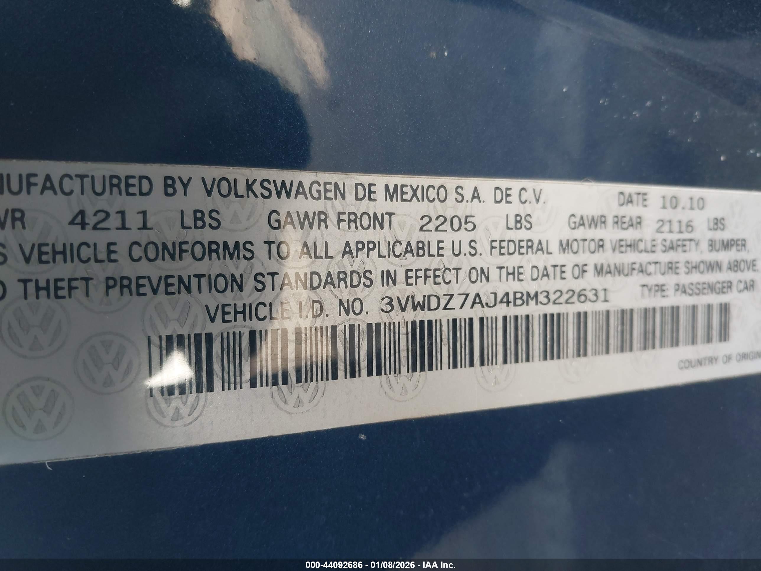 VOLKSWAGEN JETTA image 9