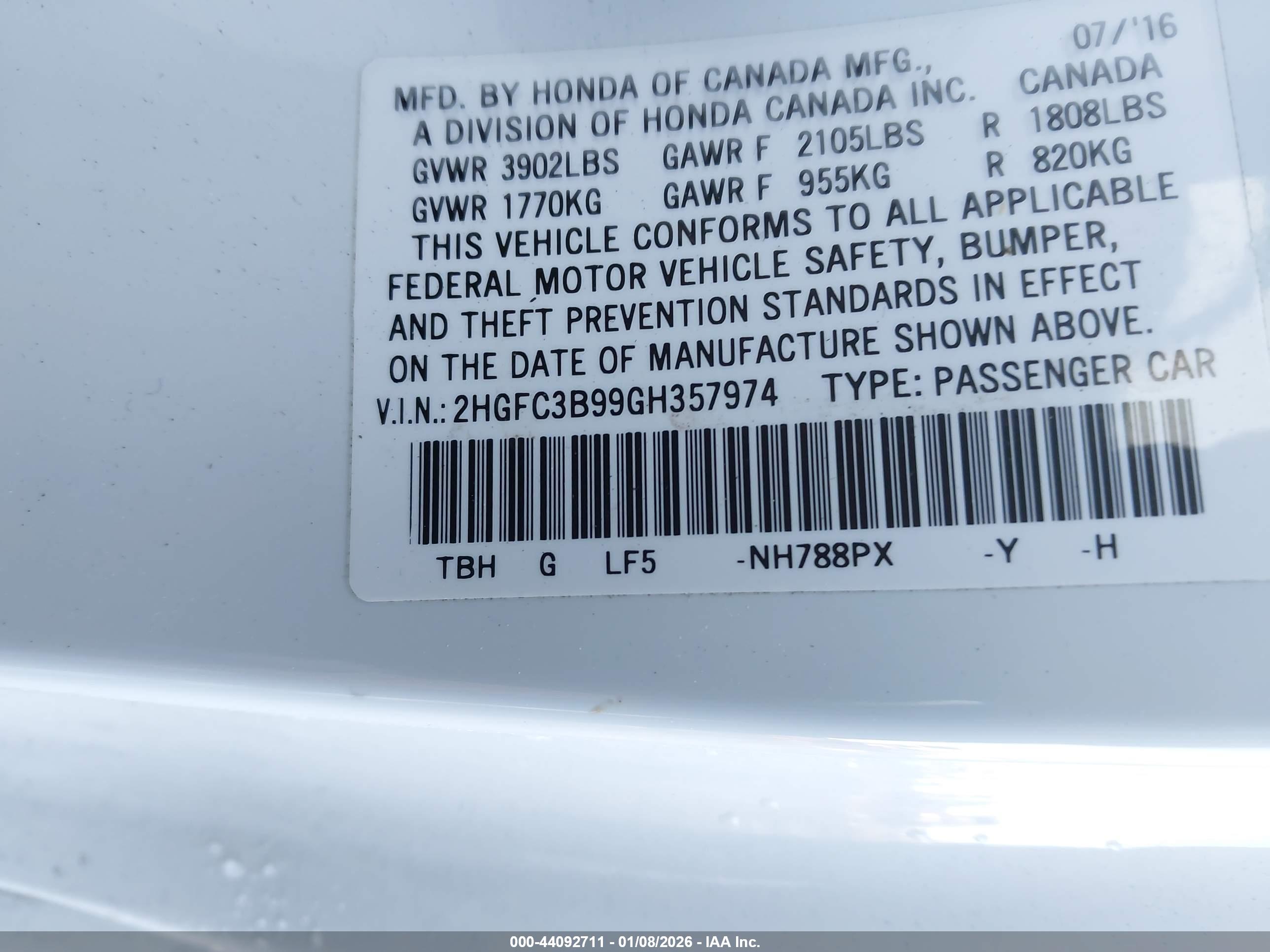 HONDA CIVIC image 9