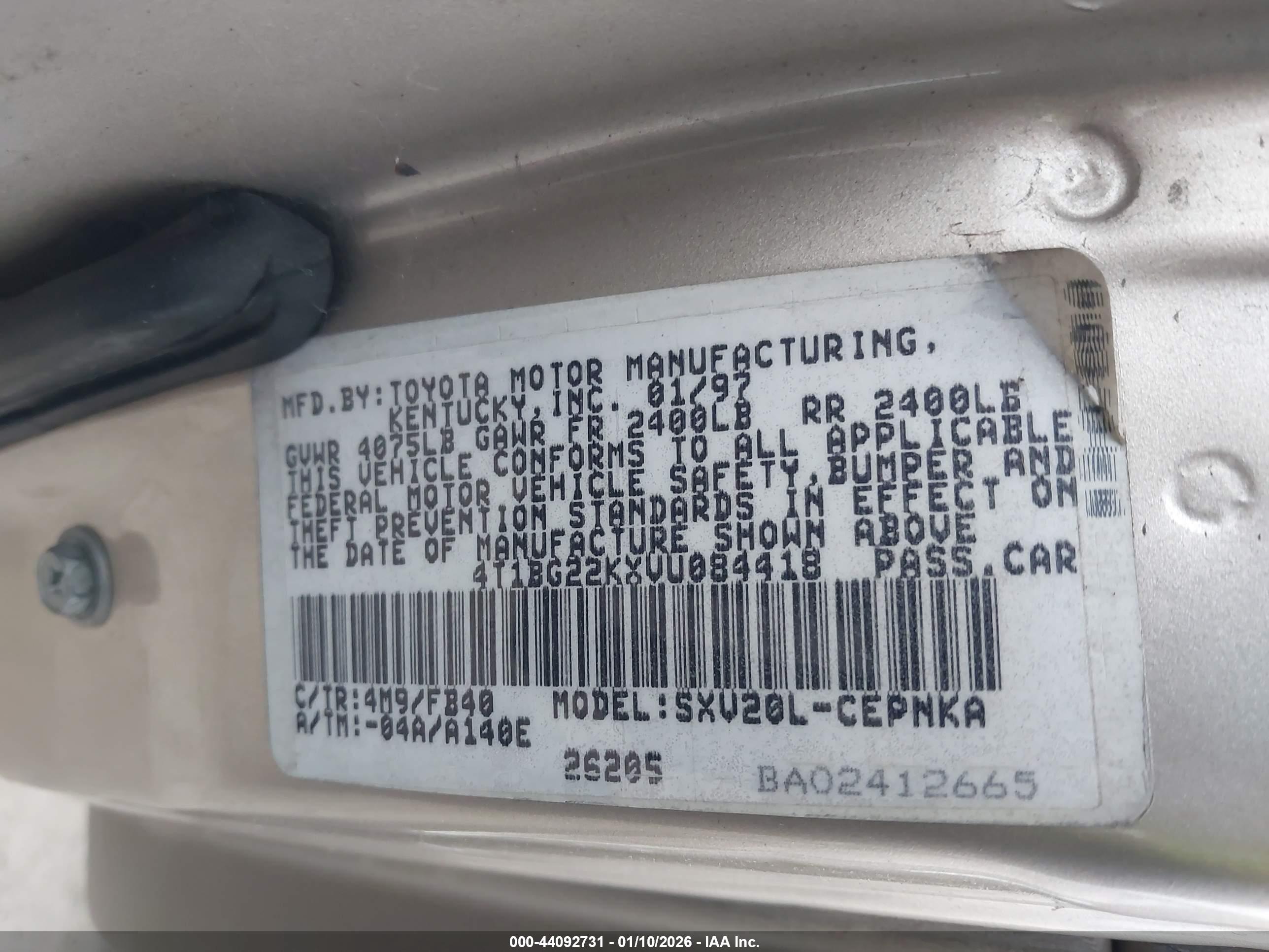 TOYOTA CAMRY image 9