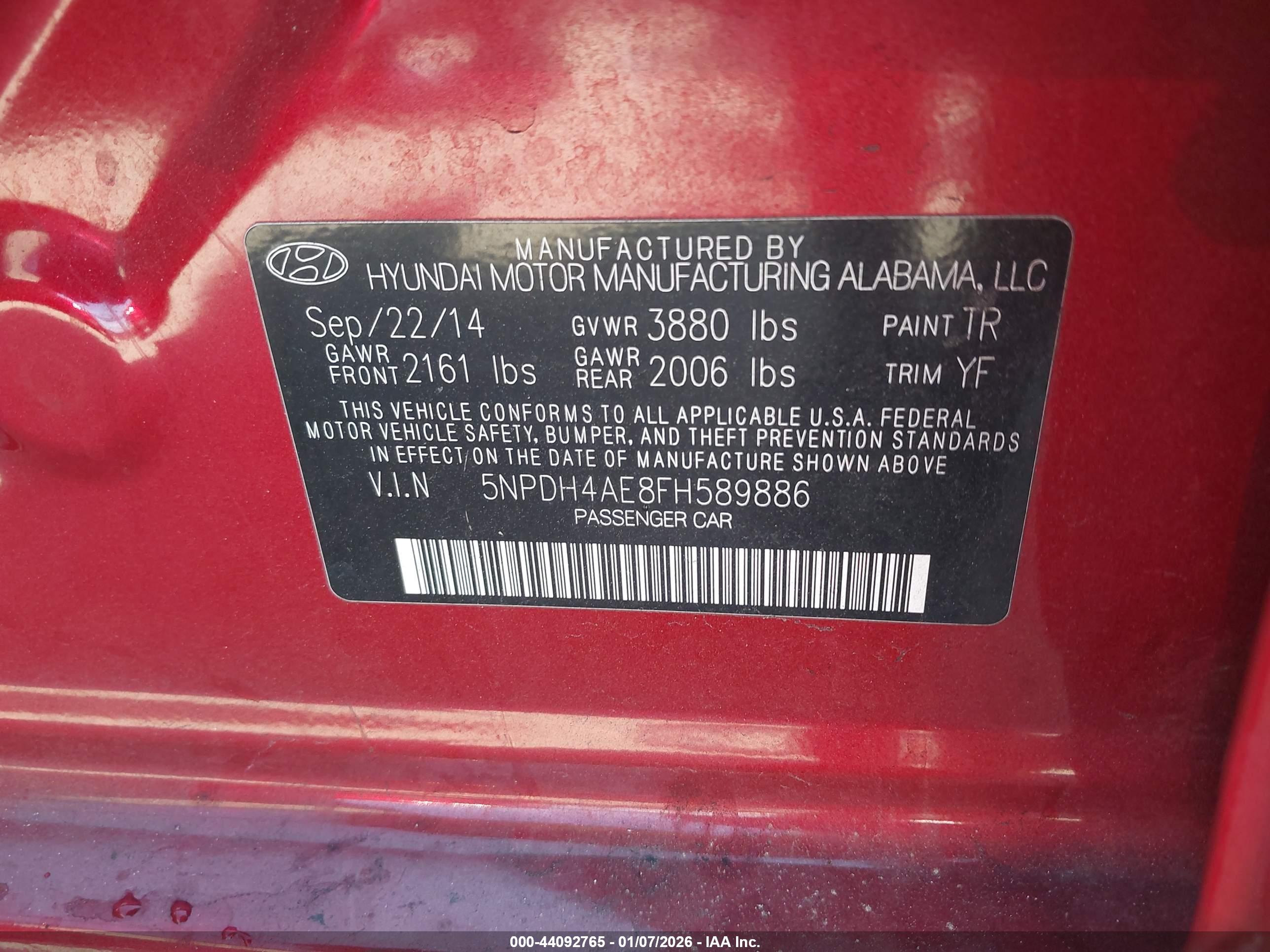HYUNDAI ELANTRA image 9