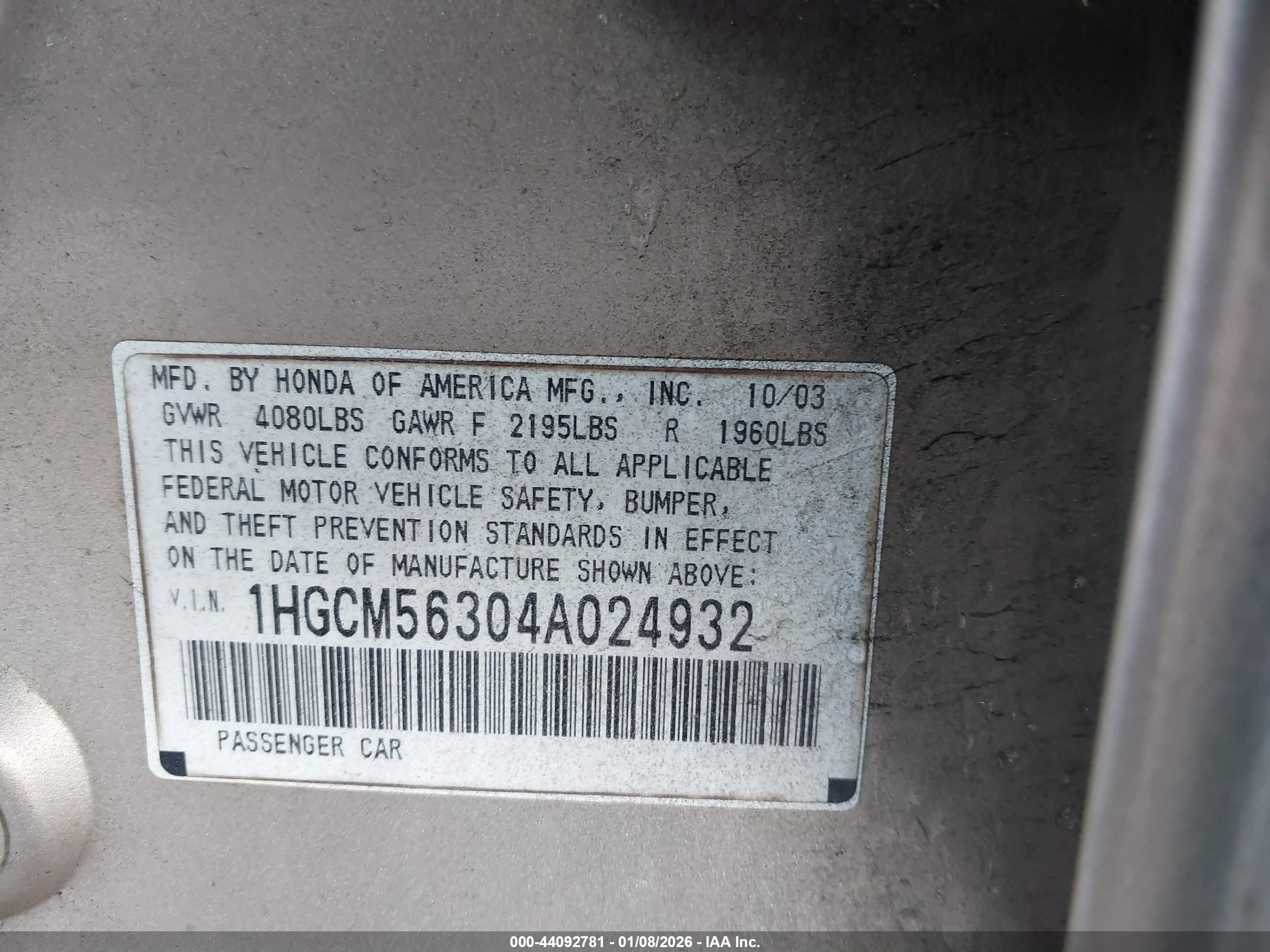 HONDA ACCORD image 9