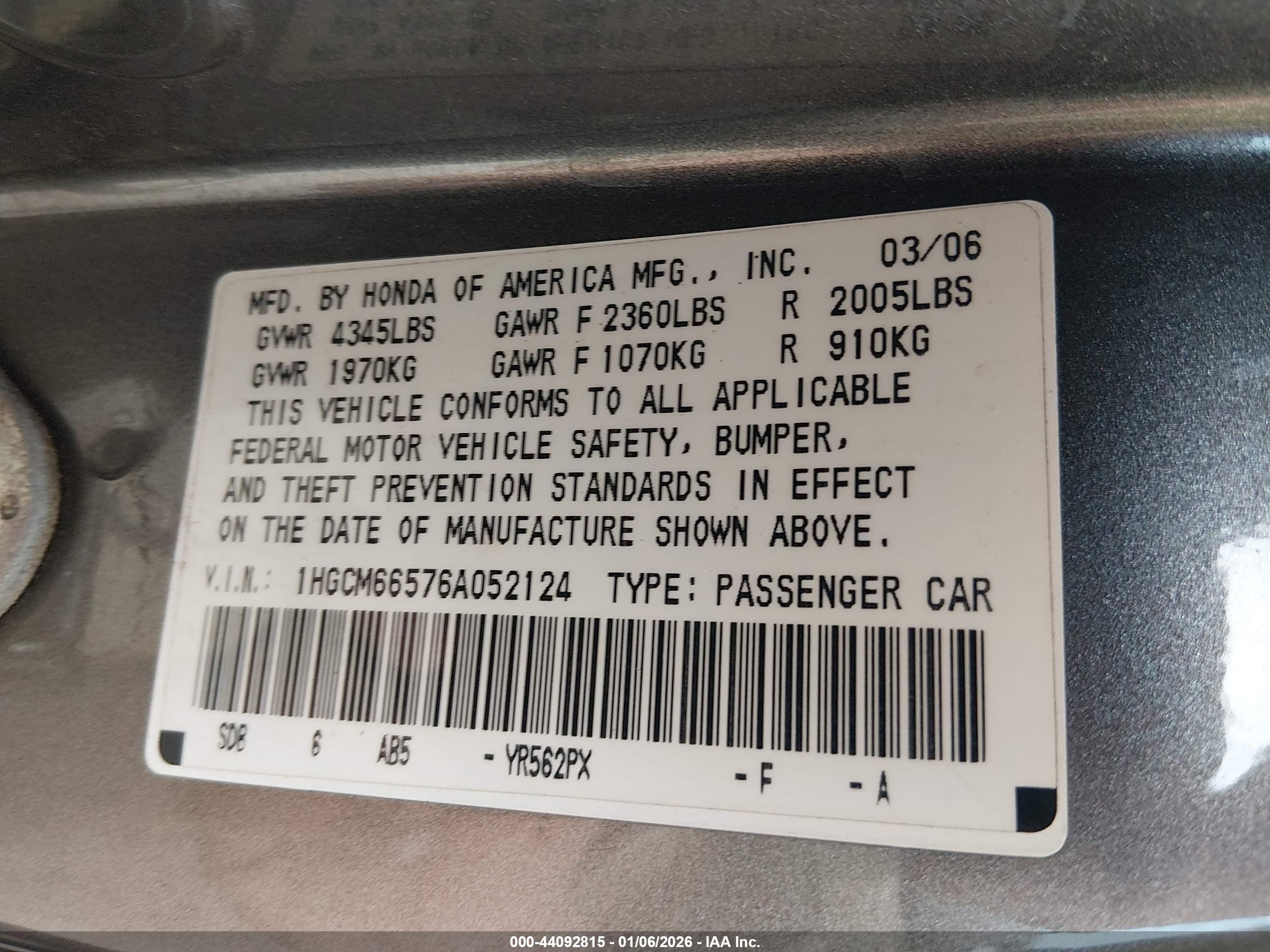 HONDA ACCORD image 9