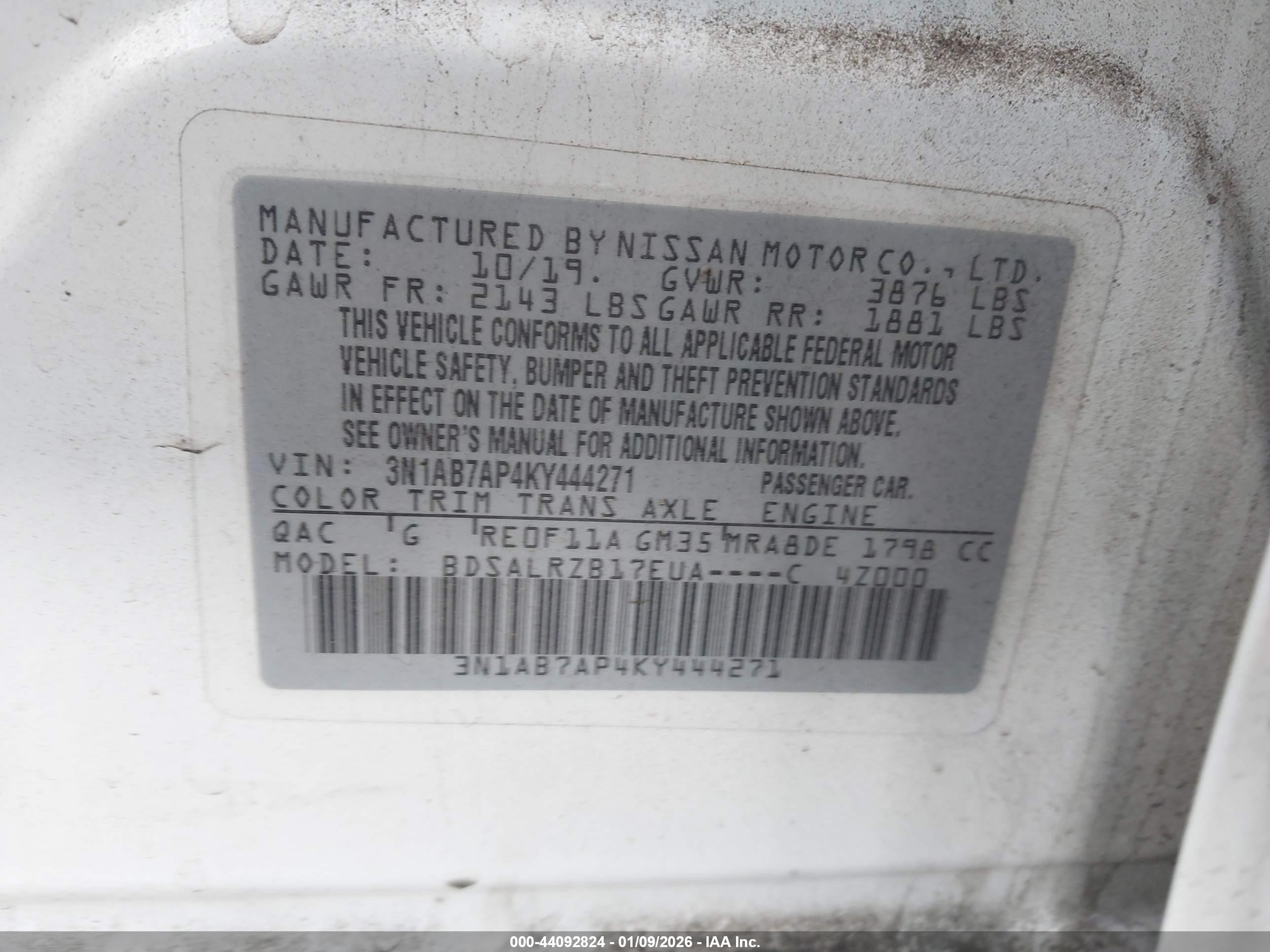NISSAN SENTRA image 9