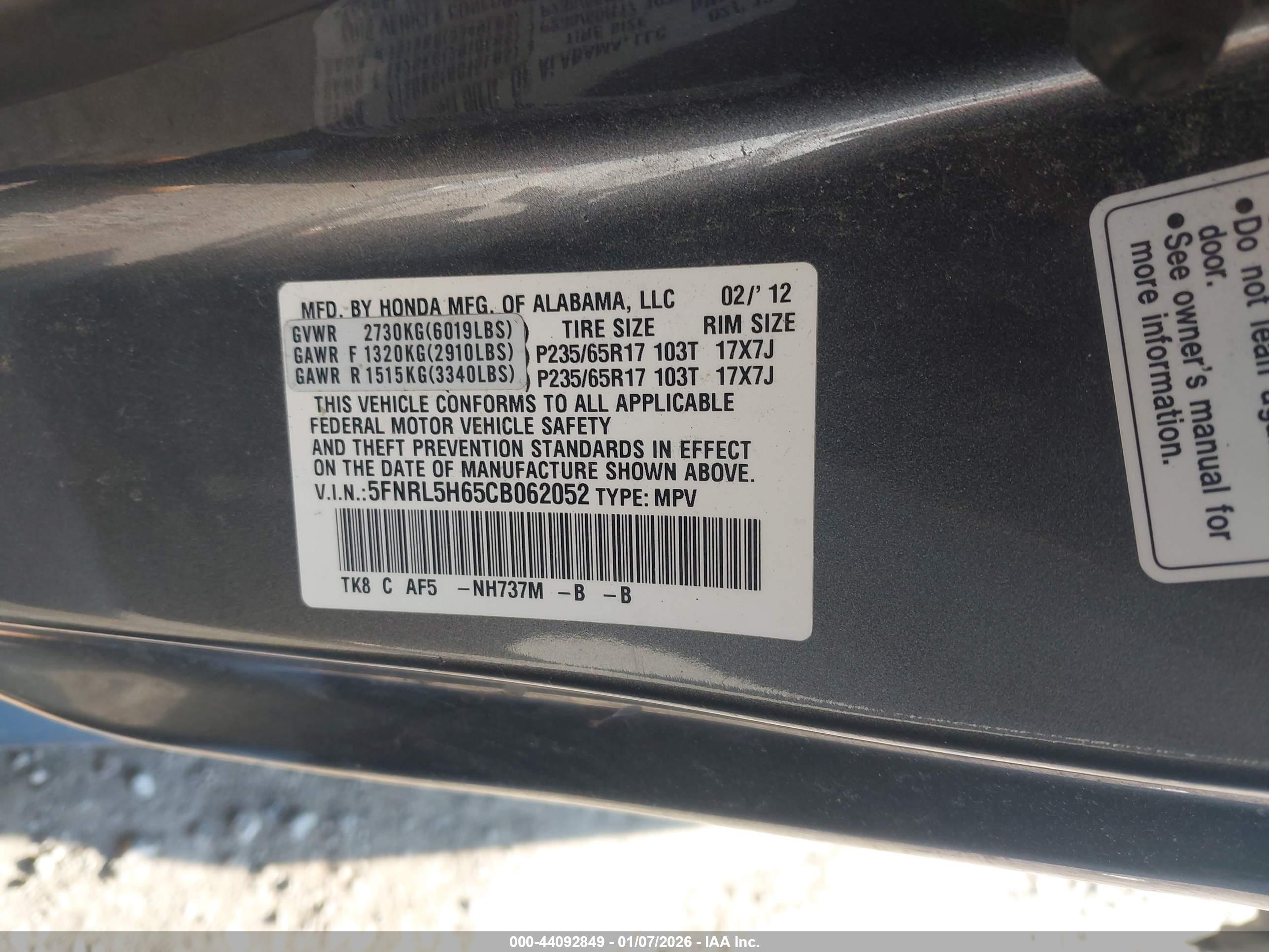 HONDA ODYSSEY image 9