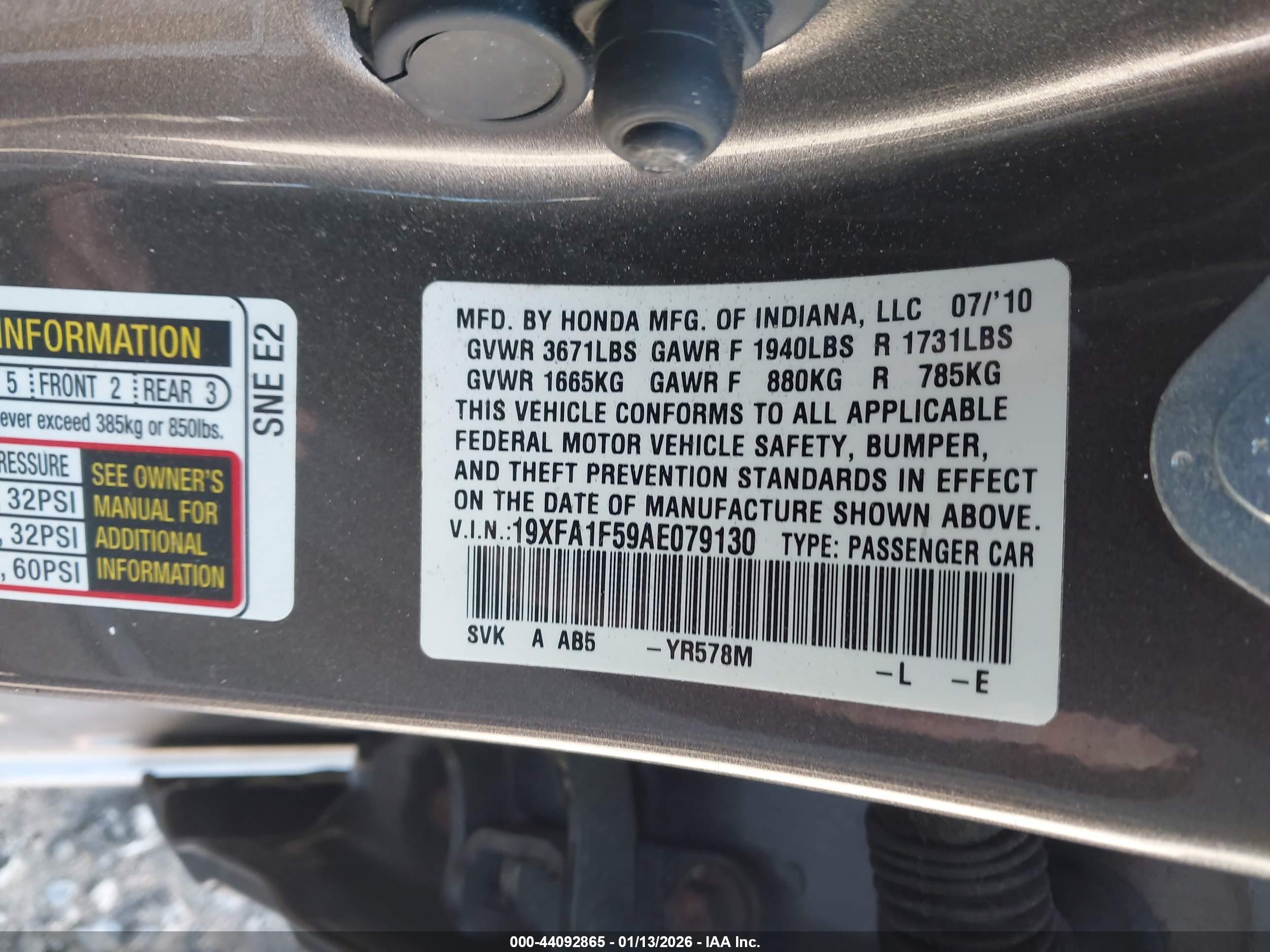HONDA CIVIC image 9