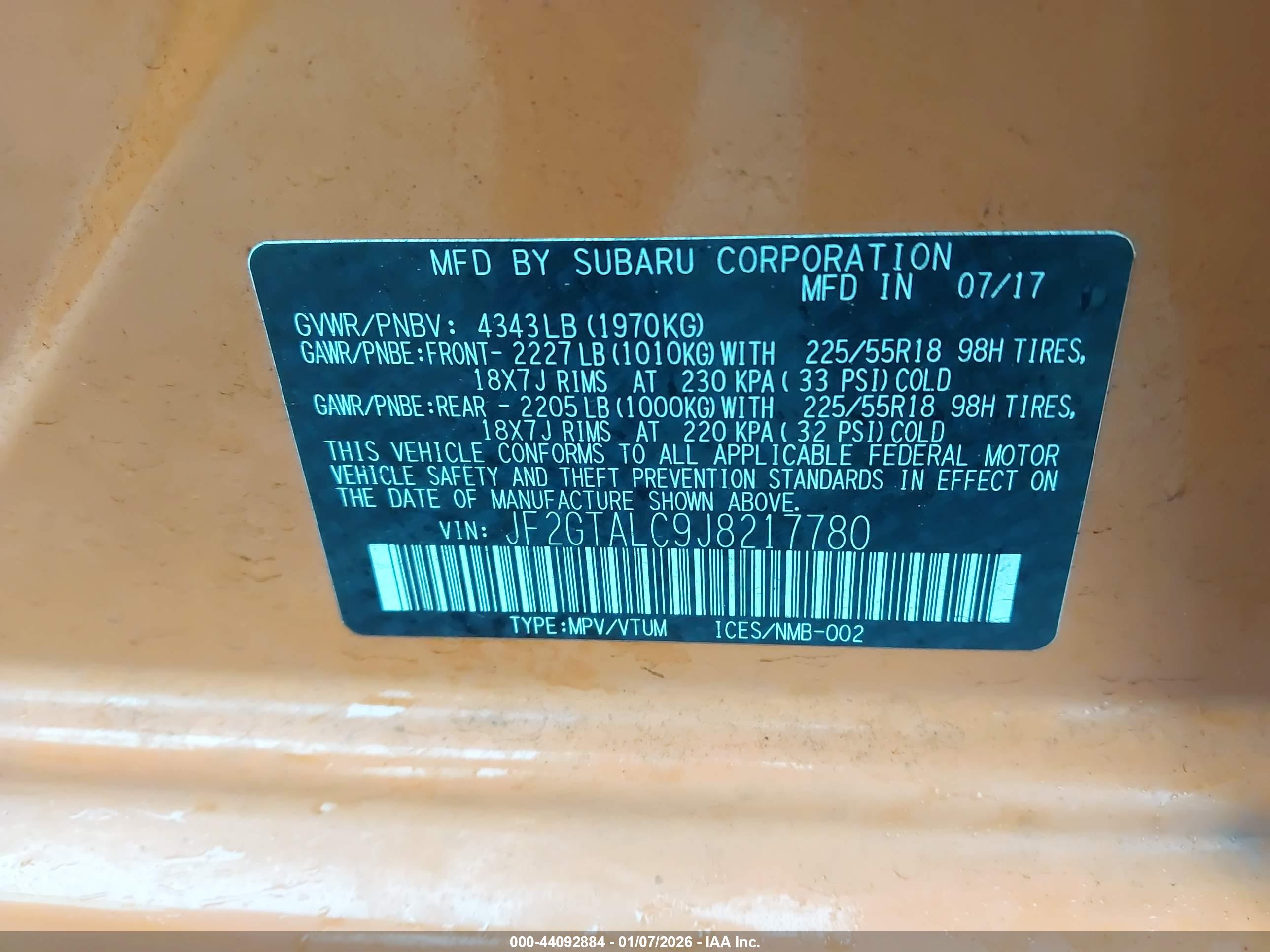 SUBARU CROSSTREK image 9