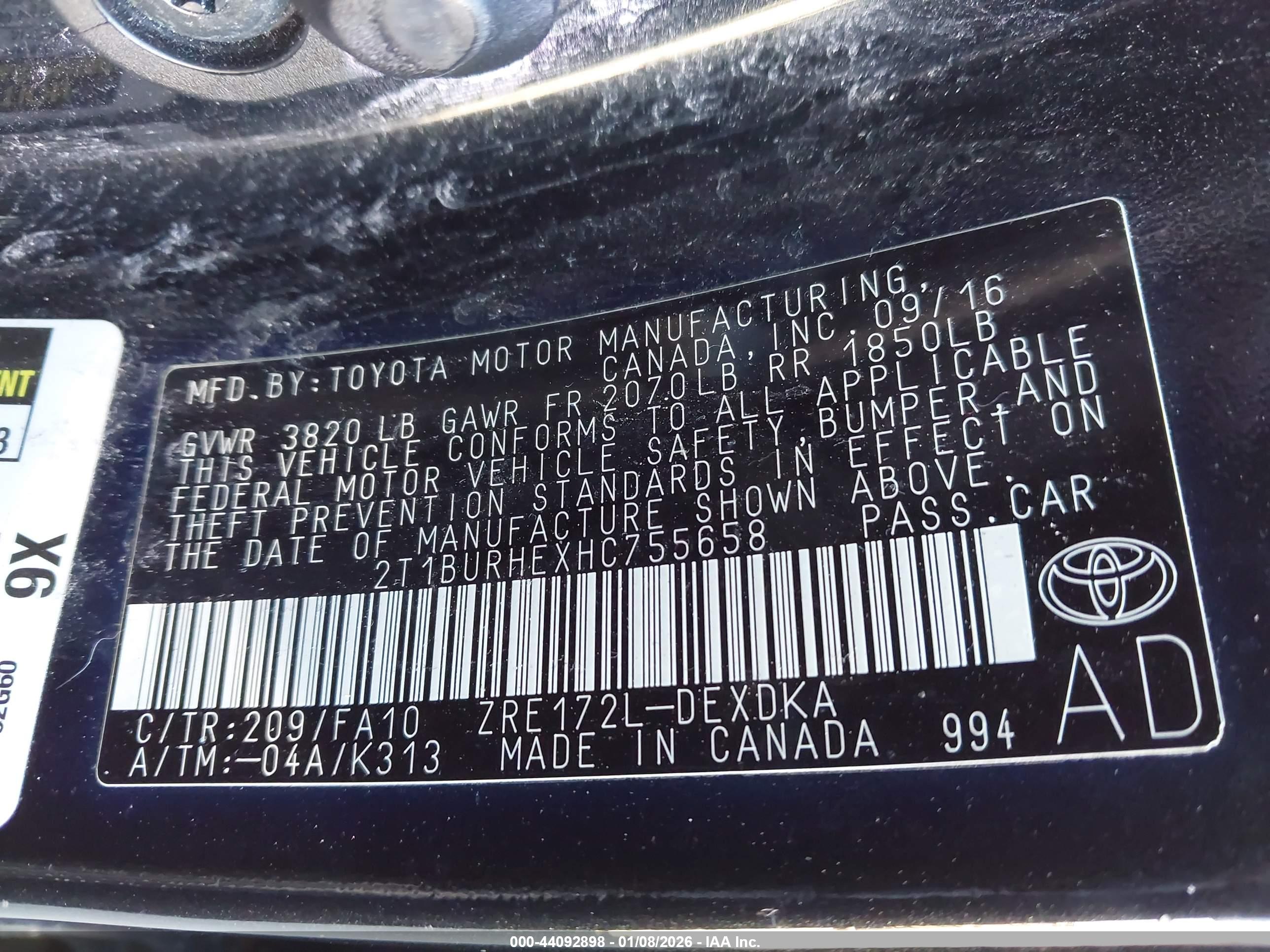 TOYOTA COROLLA image 9