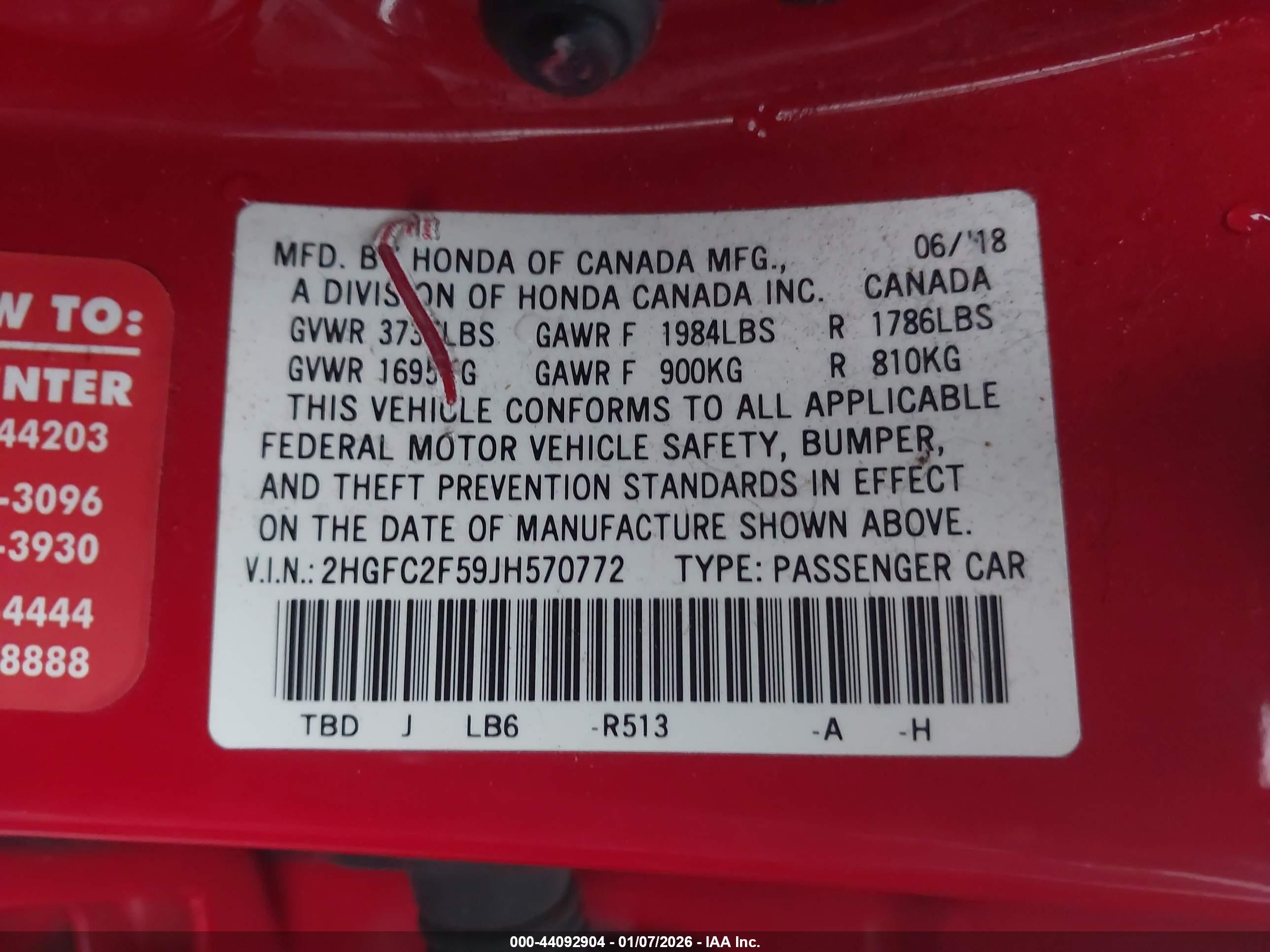 HONDA CIVIC image 9