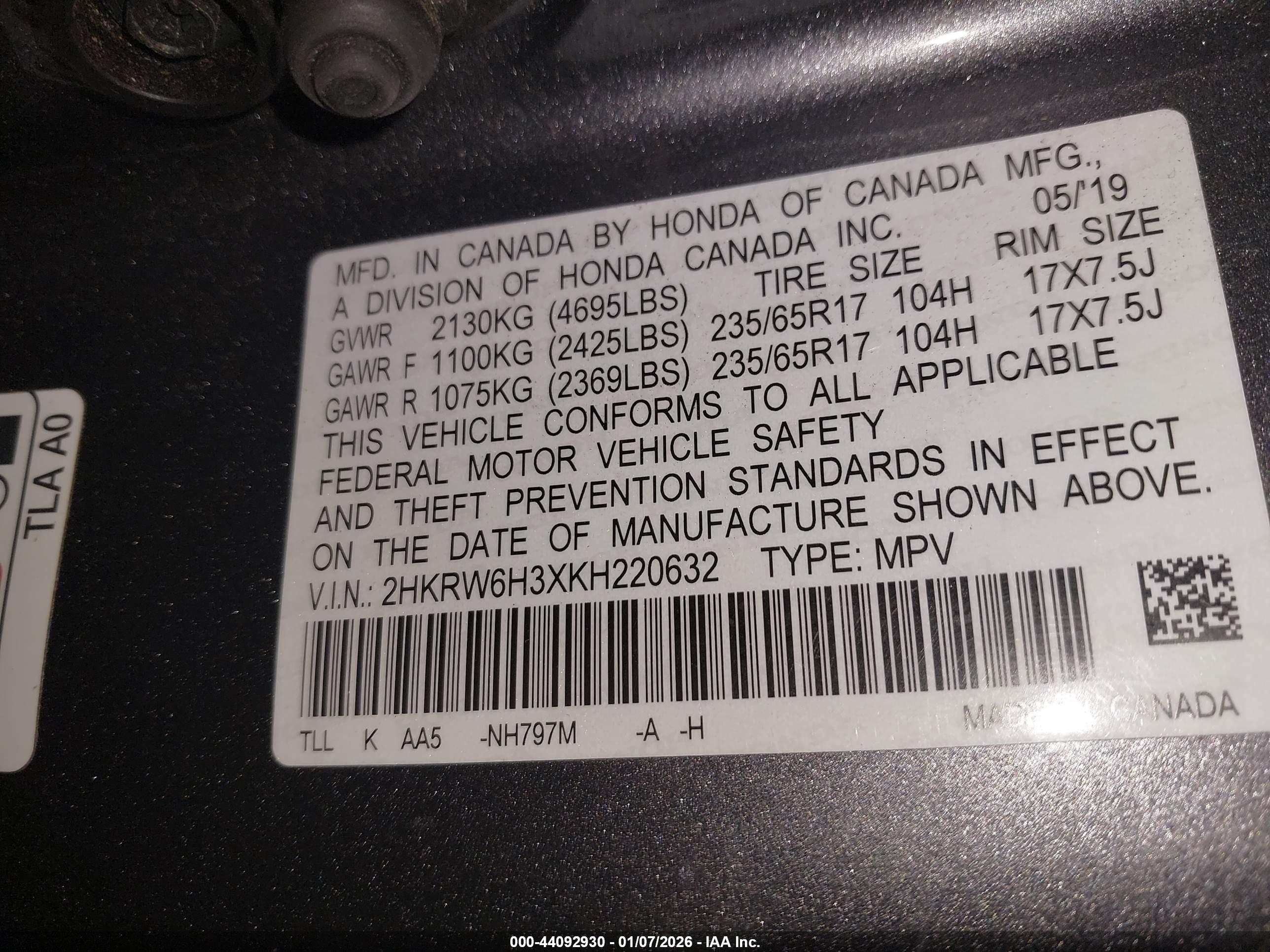 HONDA CR-V image 9