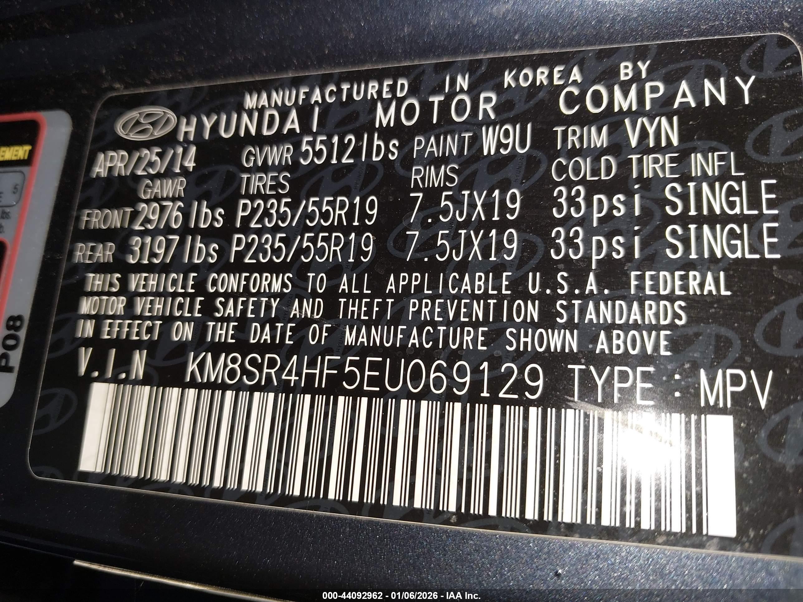 HYUNDAI SANTA image 9