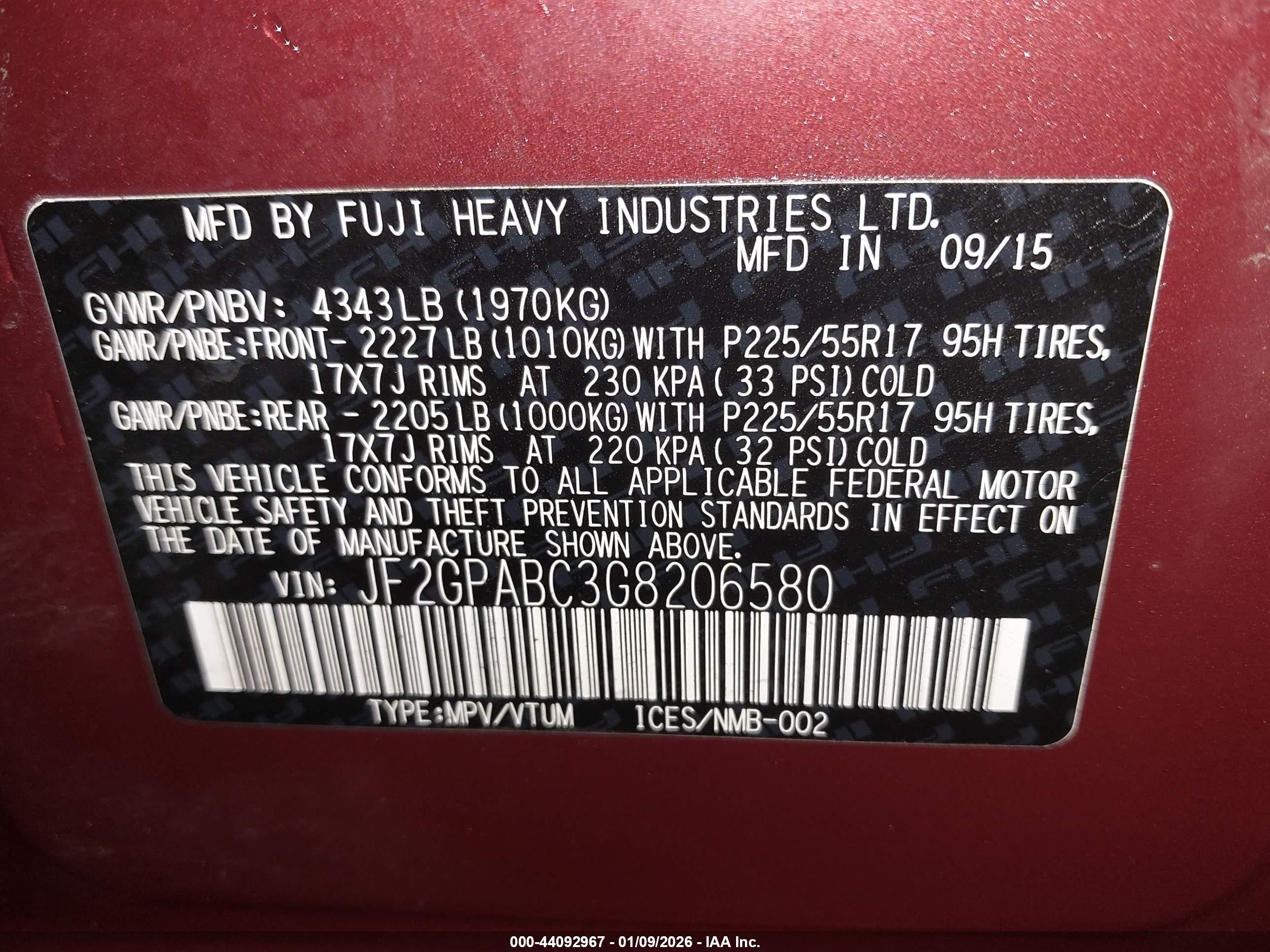SUBARU CROSSTREK image 9