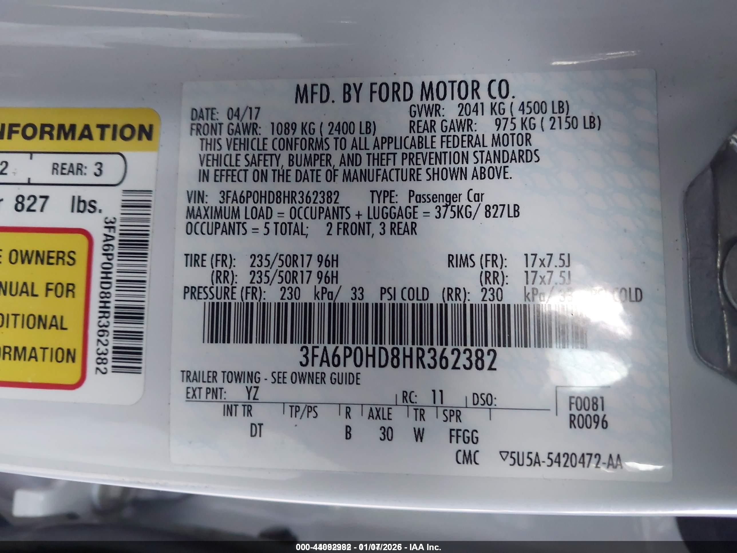 FORD FUSION image 9
