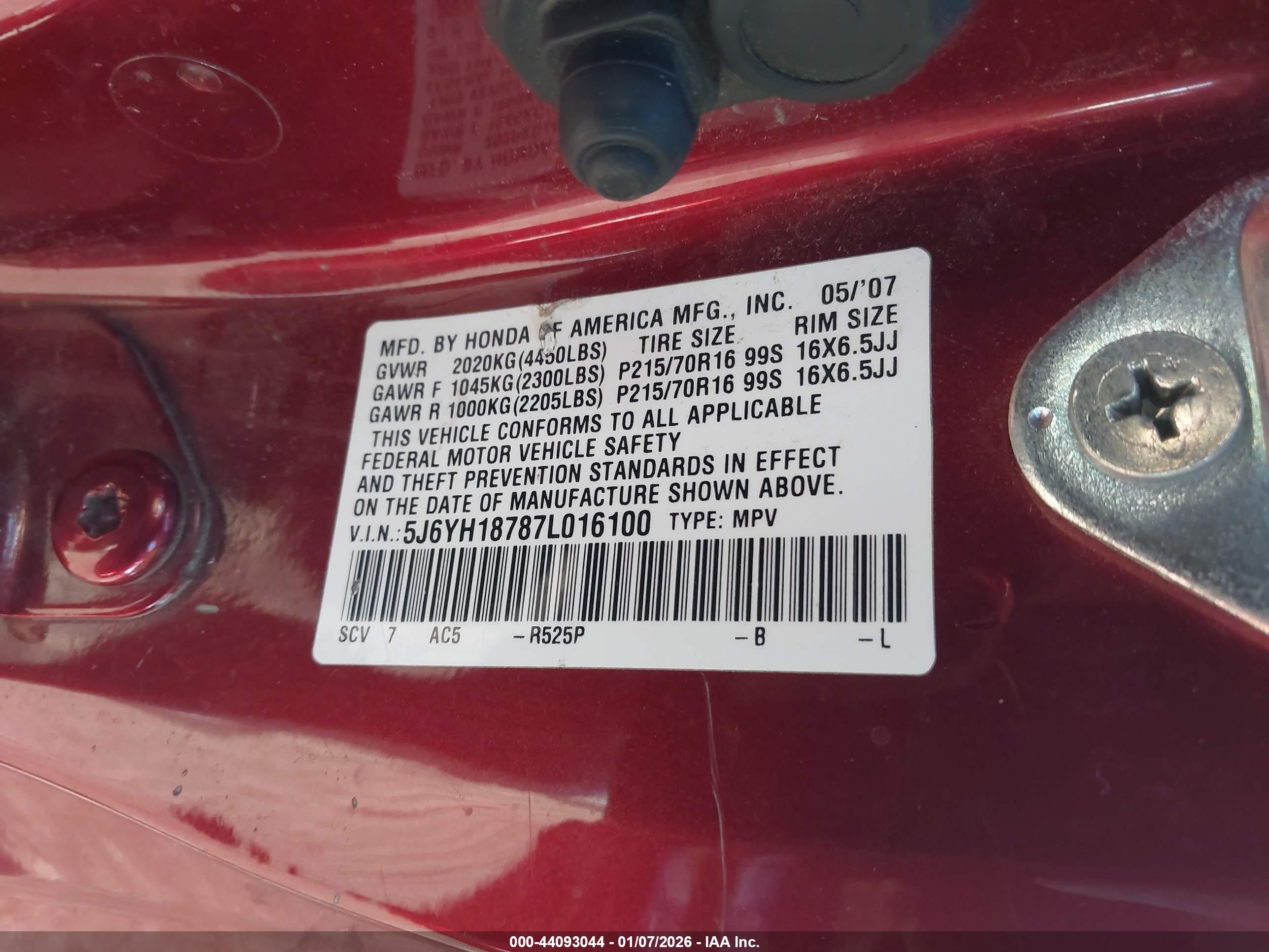 HONDA ELEMENT image 9