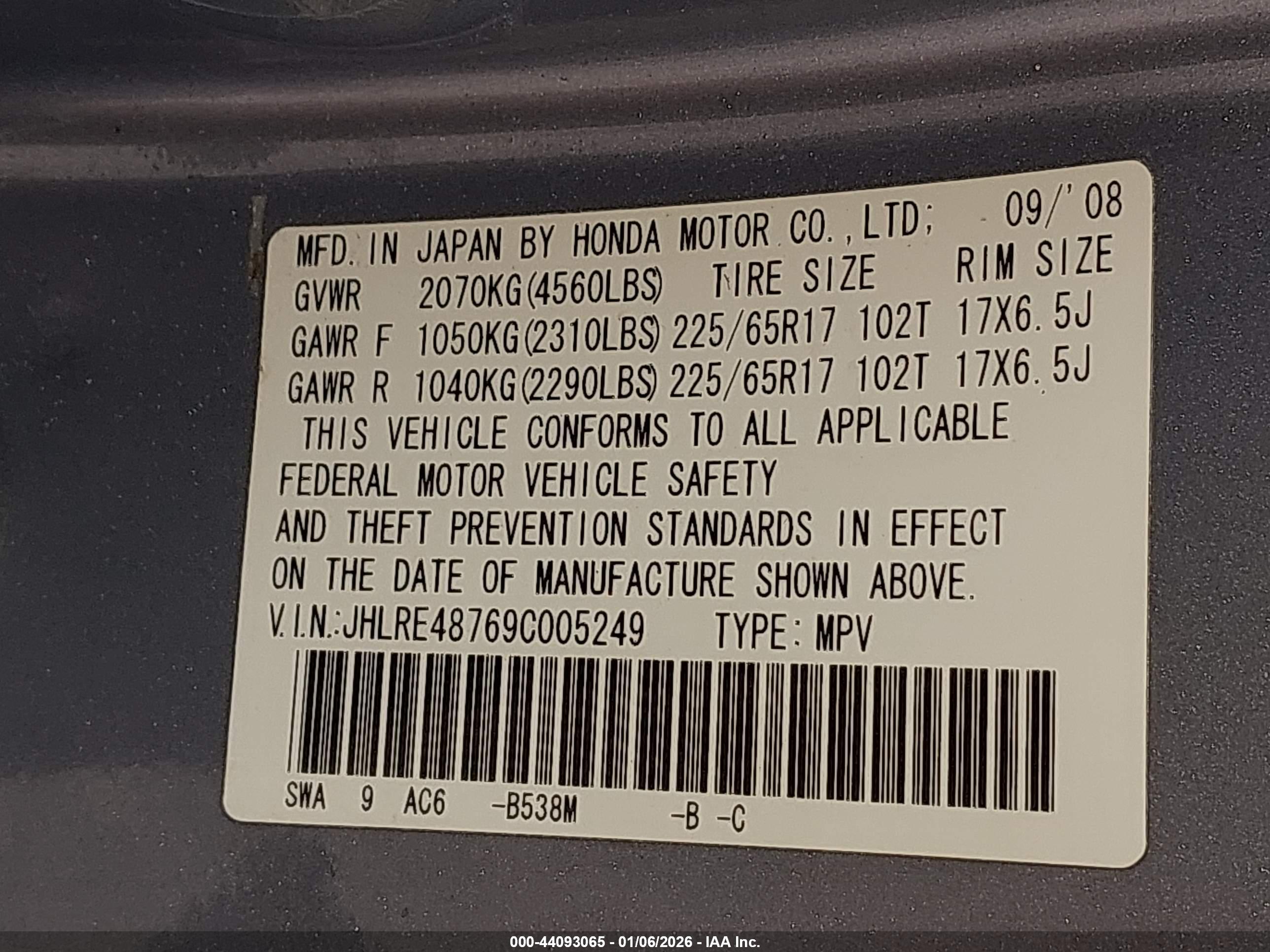 HONDA CR-V image 9