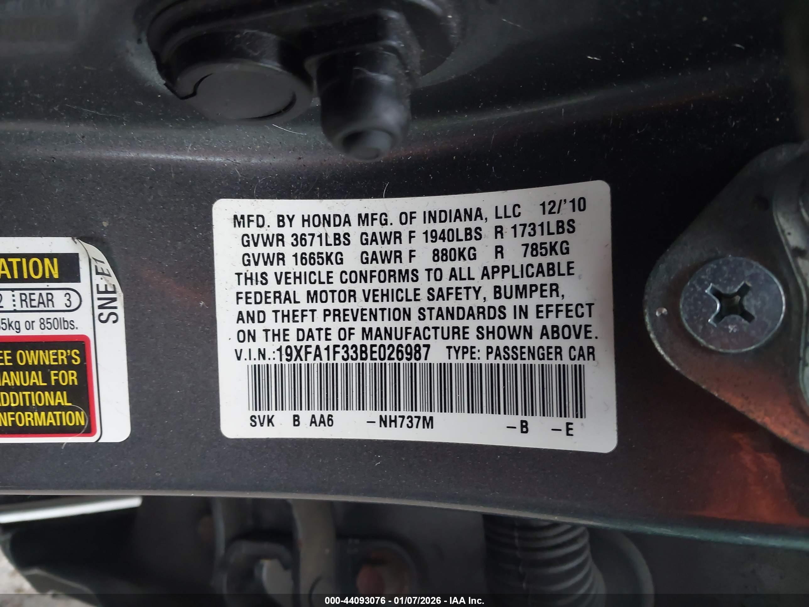 HONDA CIVIC image 9
