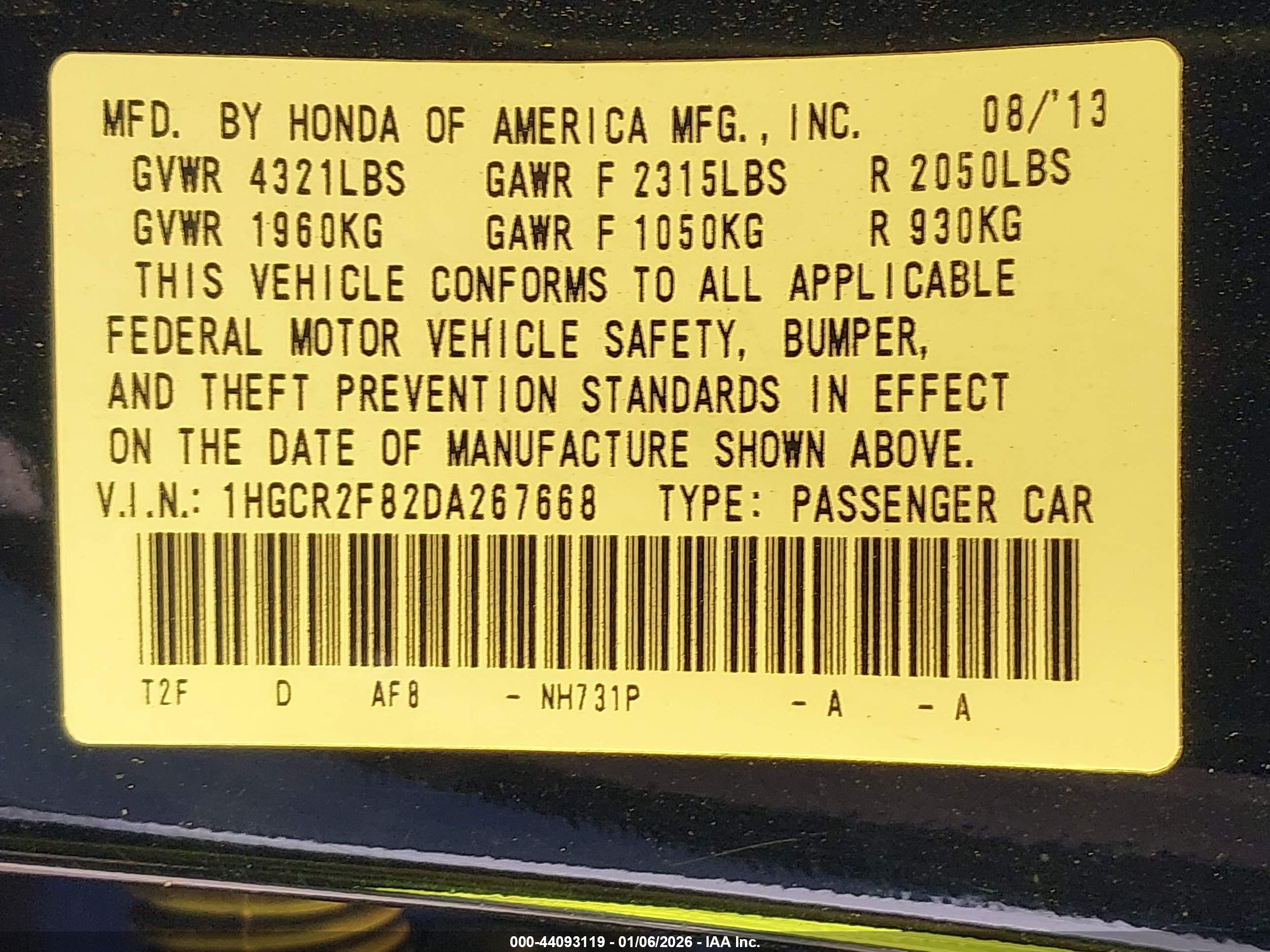 HONDA ACCORD image 9